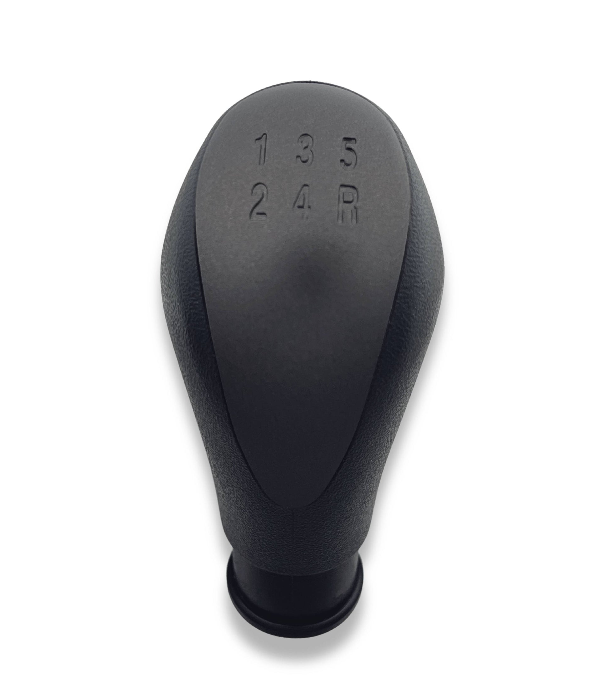 5 Speed ​​Gear Shift Knob Compatible with Lancia Ypsilon (843) 2006–2011, Satin Grey Plate, Compatible OEM 735443345