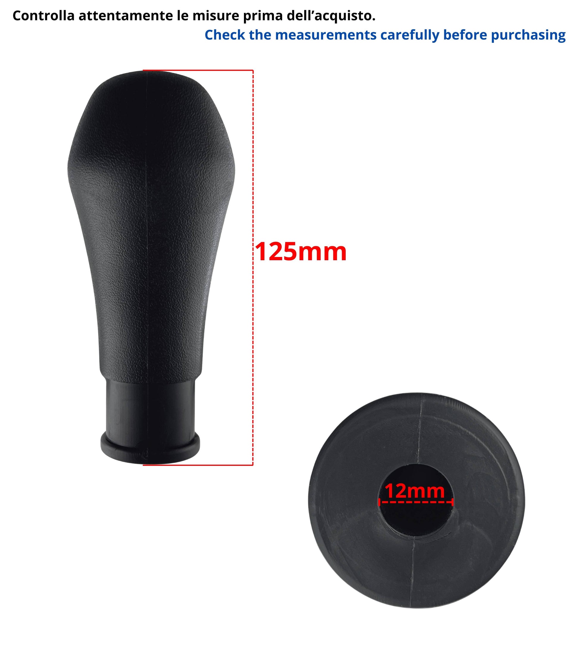 5 Speed ​​Gear Shift Knob Compatible with Lancia Ypsilon (843) 2006–2011, Satin Grey Plate, Compatible OEM 735443345