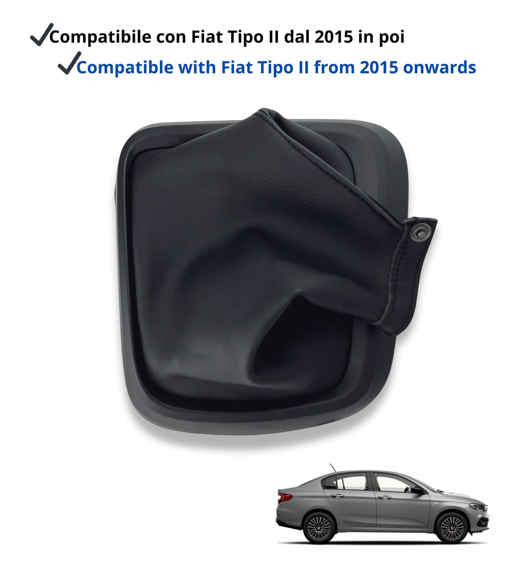 Kit Cuffia Cambio con Cornice Nera e Ghiera di Ritenzione, Compatibile con Fiat Tipo 356 2015+, Fiat Tipo 357 2016+, Fiat Tipo 358 2016+