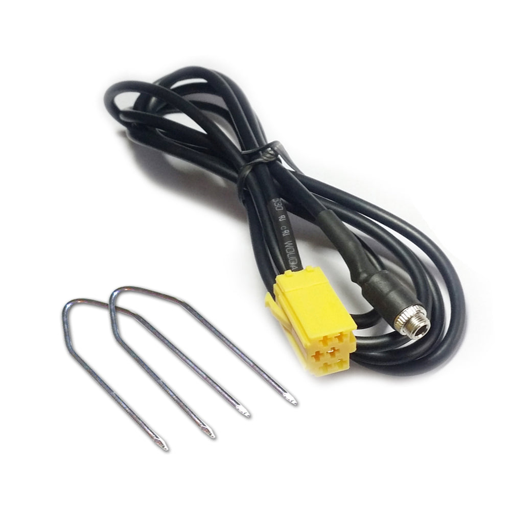 Cavo Aux Compatibile con Radio Blaupunkt, Compatibile con Fiat Grande Punto, 500, Jack Femmina e Kit Estrazione Autoradio