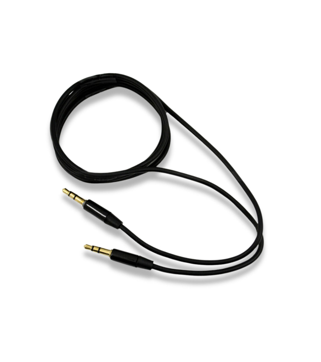 Cavo Aux Compatibile con Radio Blaupunkt, Compatibile con Fiat Grande Punto, 500, Jack Femmina e Cavo Stereo (Nero) Jack Maschio