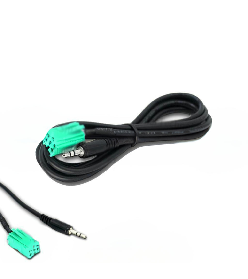 AUX CABLE JACK MALE FOR RENAULT CLIO MEGANE TWINGO LAGUNA CAR RADIO UPDATE LIST