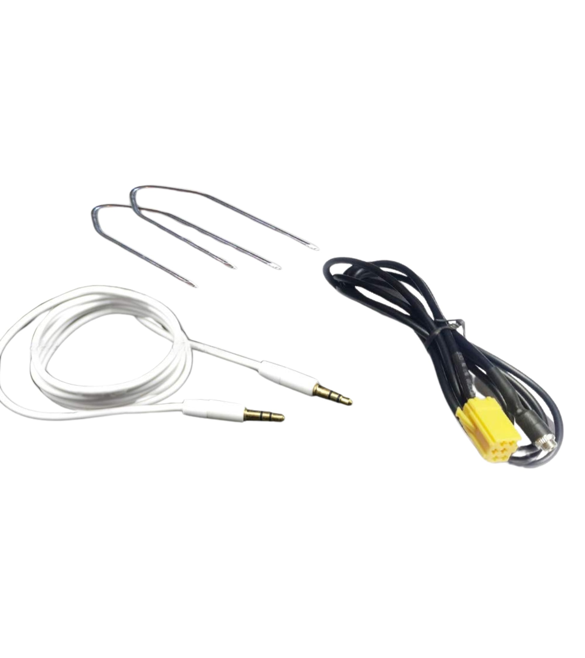 Aux Audio Cable Adapter Car Radio Fiat Alfa Romeo Lancia Female Jack + Extraction Kit + Rubber Coated Audio Cable Double Male Jack 3.5mm For Mp3 Smartphone Tablet