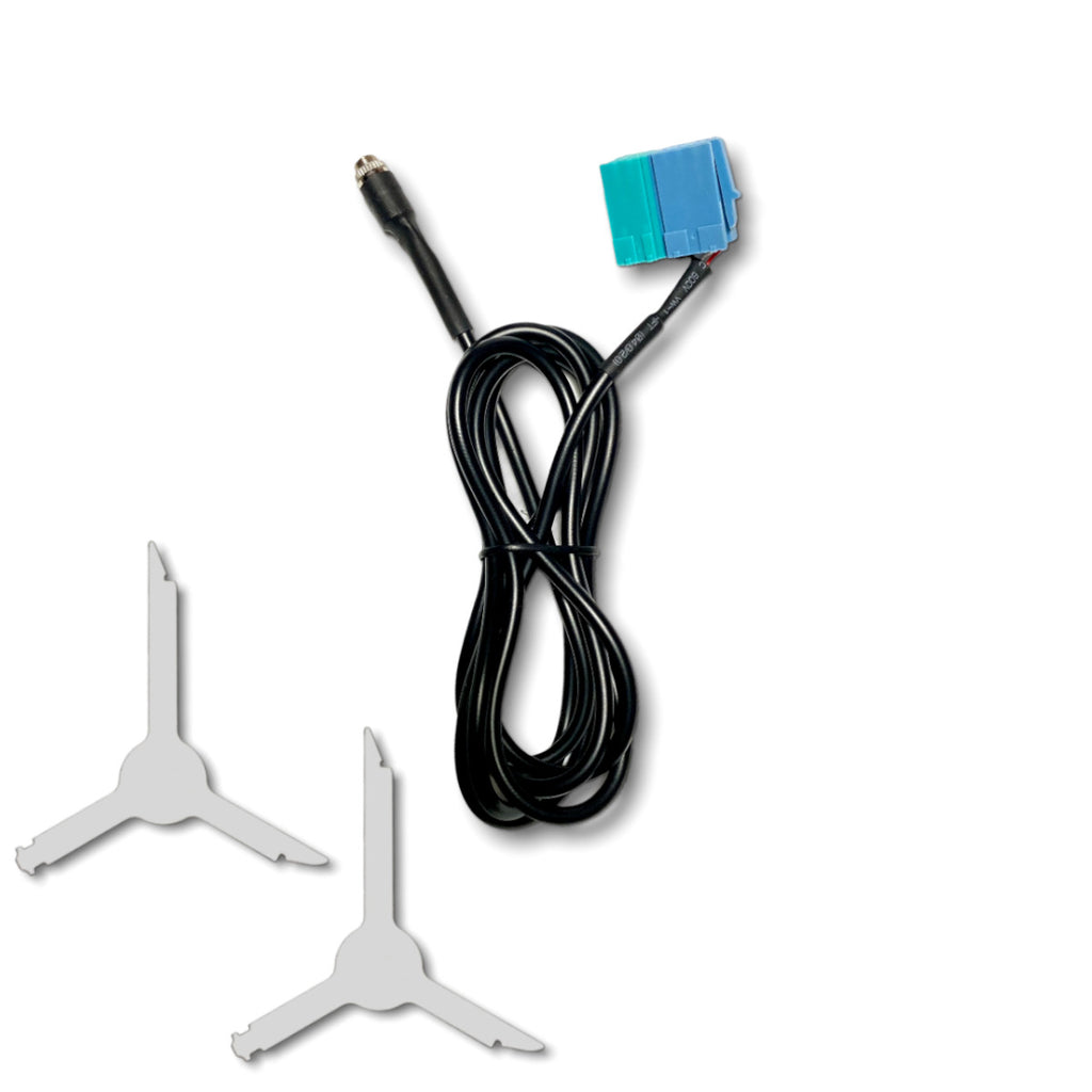 Cavo AUX jack femmina compatibile con Fiat Bravo dal 2007 + kit smontaggio autoradio Visteon