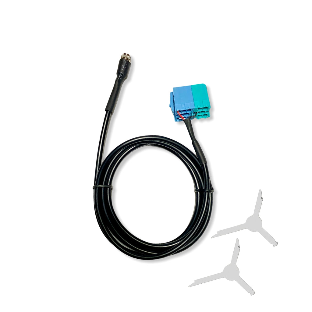 Cavo AUX jack femmina compatibile con Fiat Bravo dal 2007 + kit smontaggio autoradio Visteon
