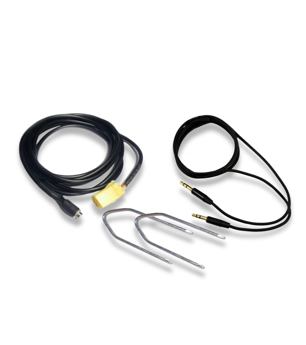 Aux Audio Cable Adapter Car Radio Fiat Alfa Romeo Lancia Female Jack + Extraction Kit + Rubber Coated Audio Cable Double Male Jack 3.5mm For Mp3 Smartphone Tablet