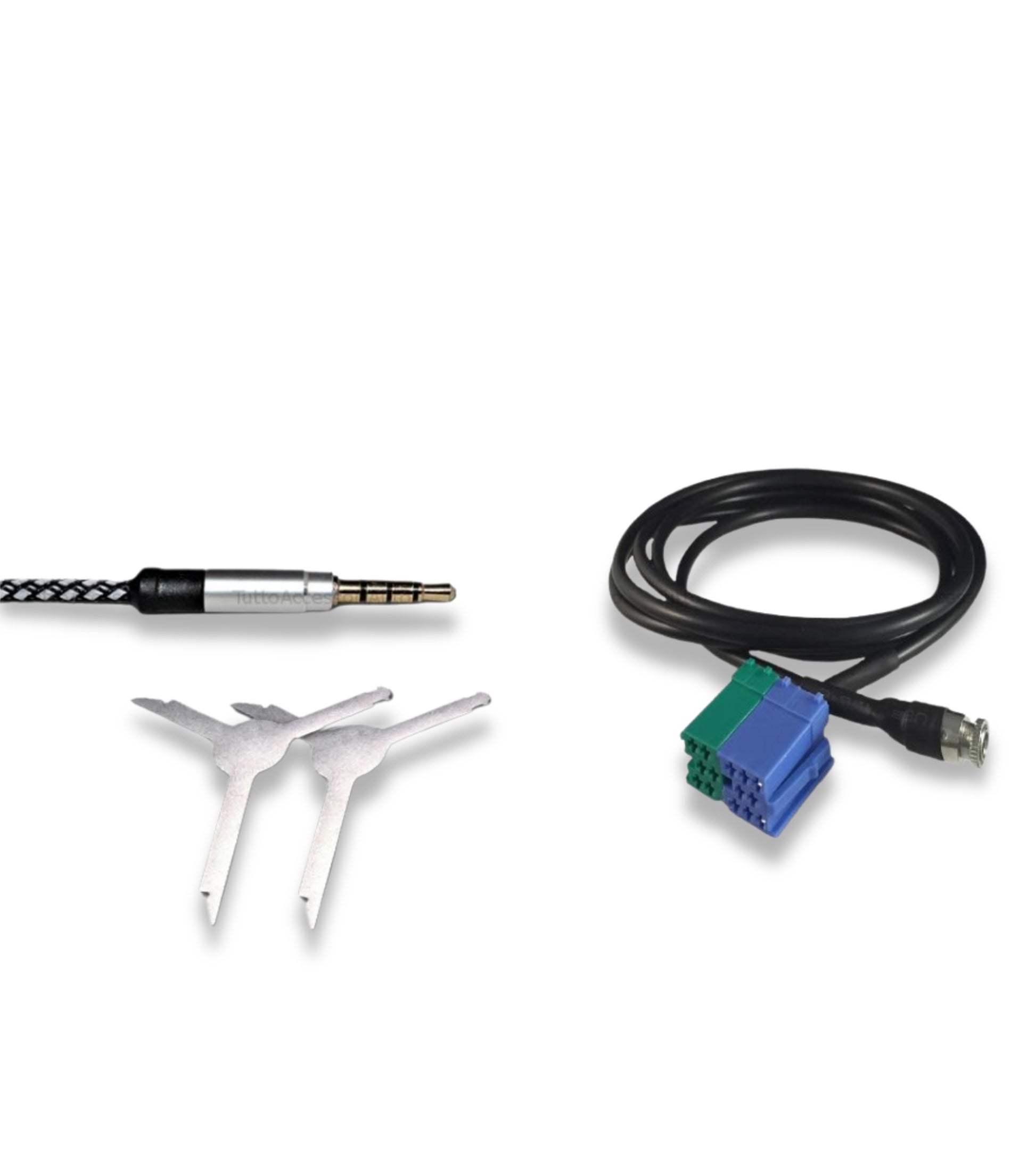 Aux Cable Kit Female Jack For Fiat Bravo Production Since 2007 Visteon Radio + Car Radio Extraction Kit + Nylon Cable Besync Gray (Gray) Jack 3.5mm 150cm For Mp3 Smartphone Iphone