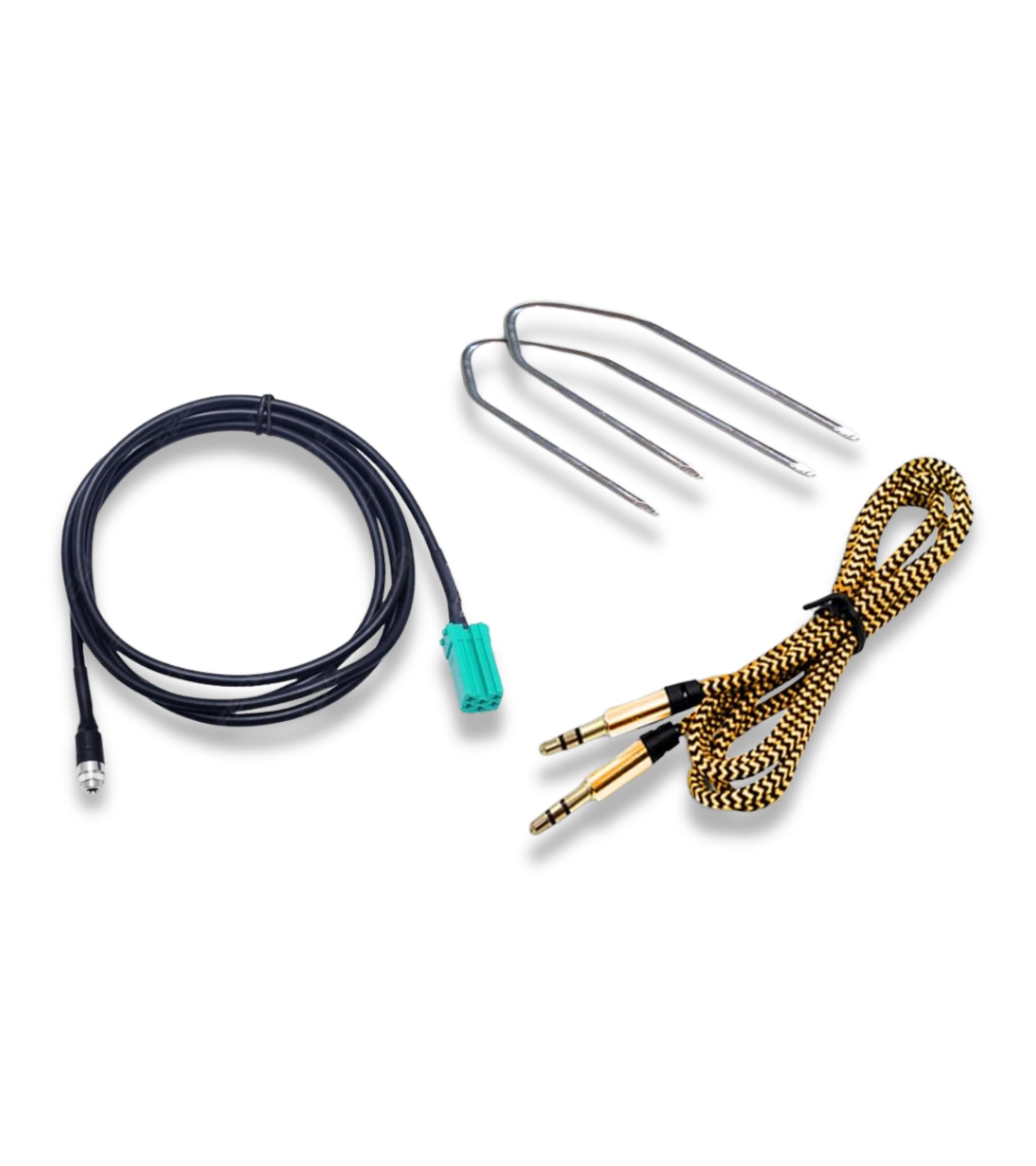 Universal Aux Cable Female Jack For Renault Clio Megane Modus Scenic Twingo Car Radio Update List + Extraction Kit + Besync Cable Nylon Gold