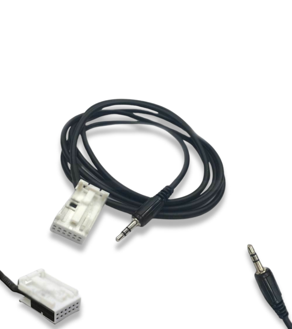 AUDIO CABLE AUX IN FOR CAR CITROEN PEUGEOT CAR RADIO INPUT JACK 3 5MM SCREENED 150CM LENGTH FOR IPHONE SAMSUNG MP3 SMARTPHONE