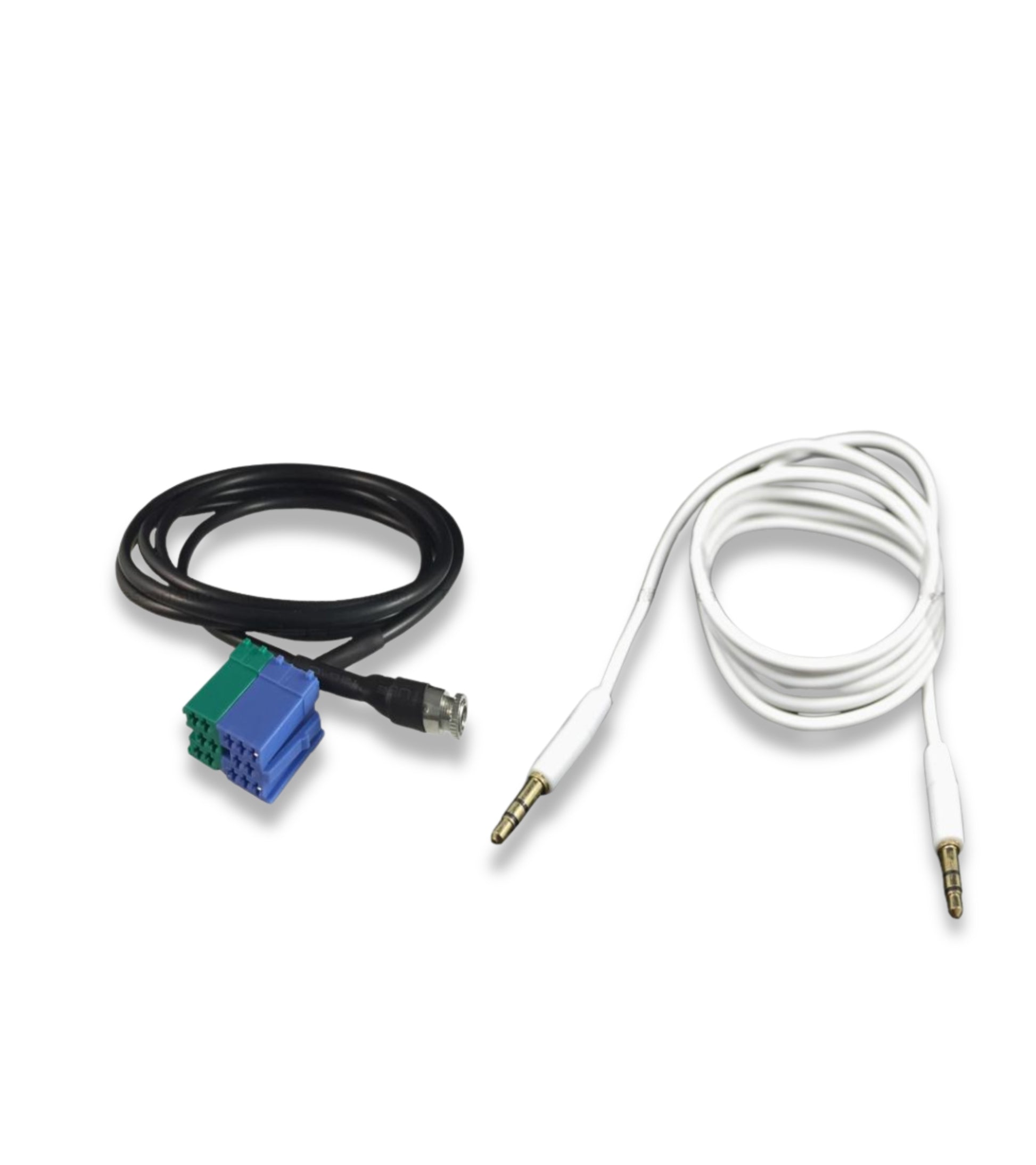 Kit Aux Jack Female Cable Fiat Bravo + Audio Cable Coated in Rubber Gold-Plated Connectors Aluminum (White) For Fiat Bravo Production Since 2007 Radio Visteon Jack Mp3 Smartphone Iphone