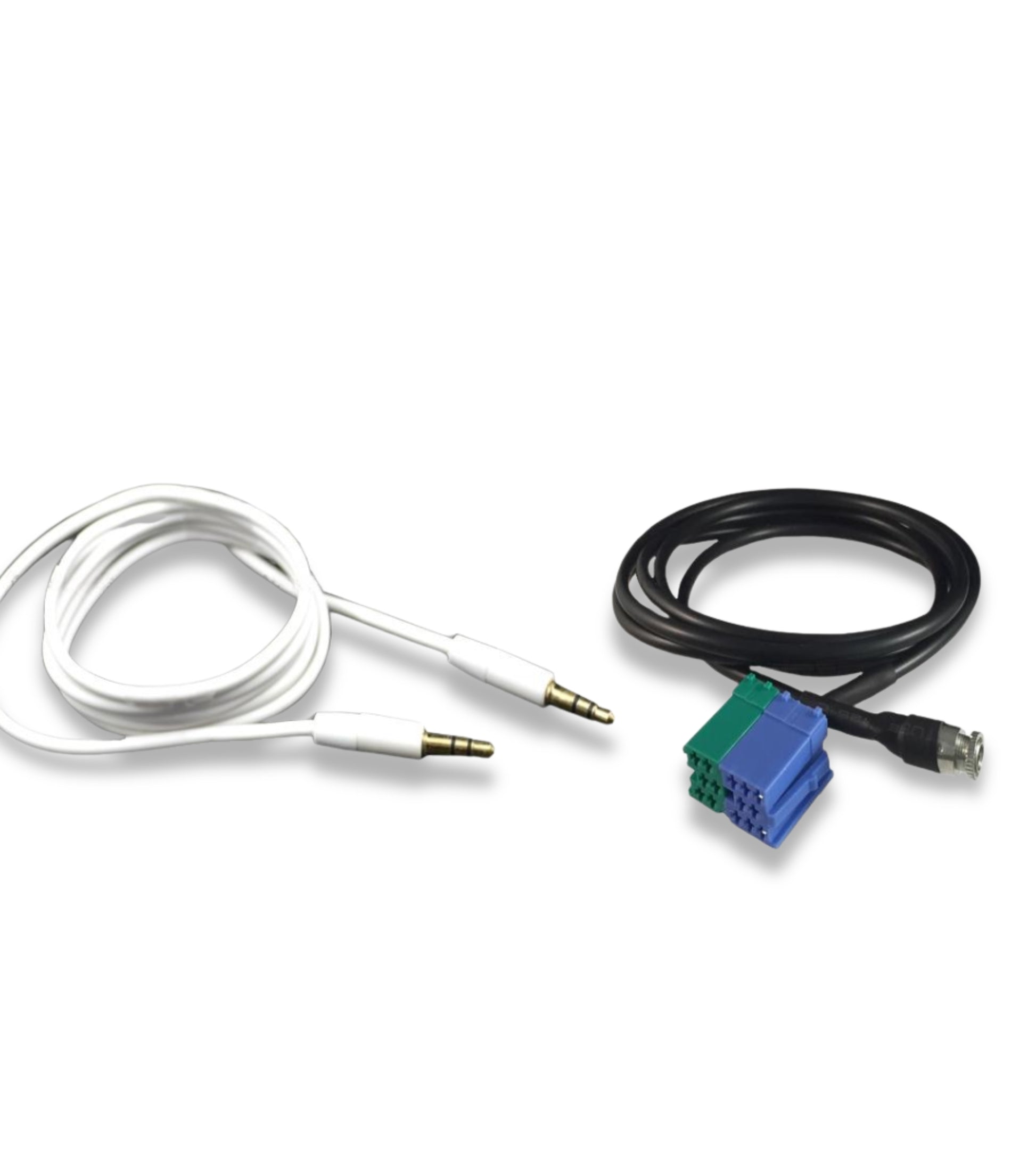 Kit Aux Jack Female Cable Fiat Bravo + Audio Cable Coated in Rubber Gold-Plated Connectors Aluminum (White) For Fiat Bravo Production Since 2007 Radio Visteon Jack Mp3 Smartphone Iphone