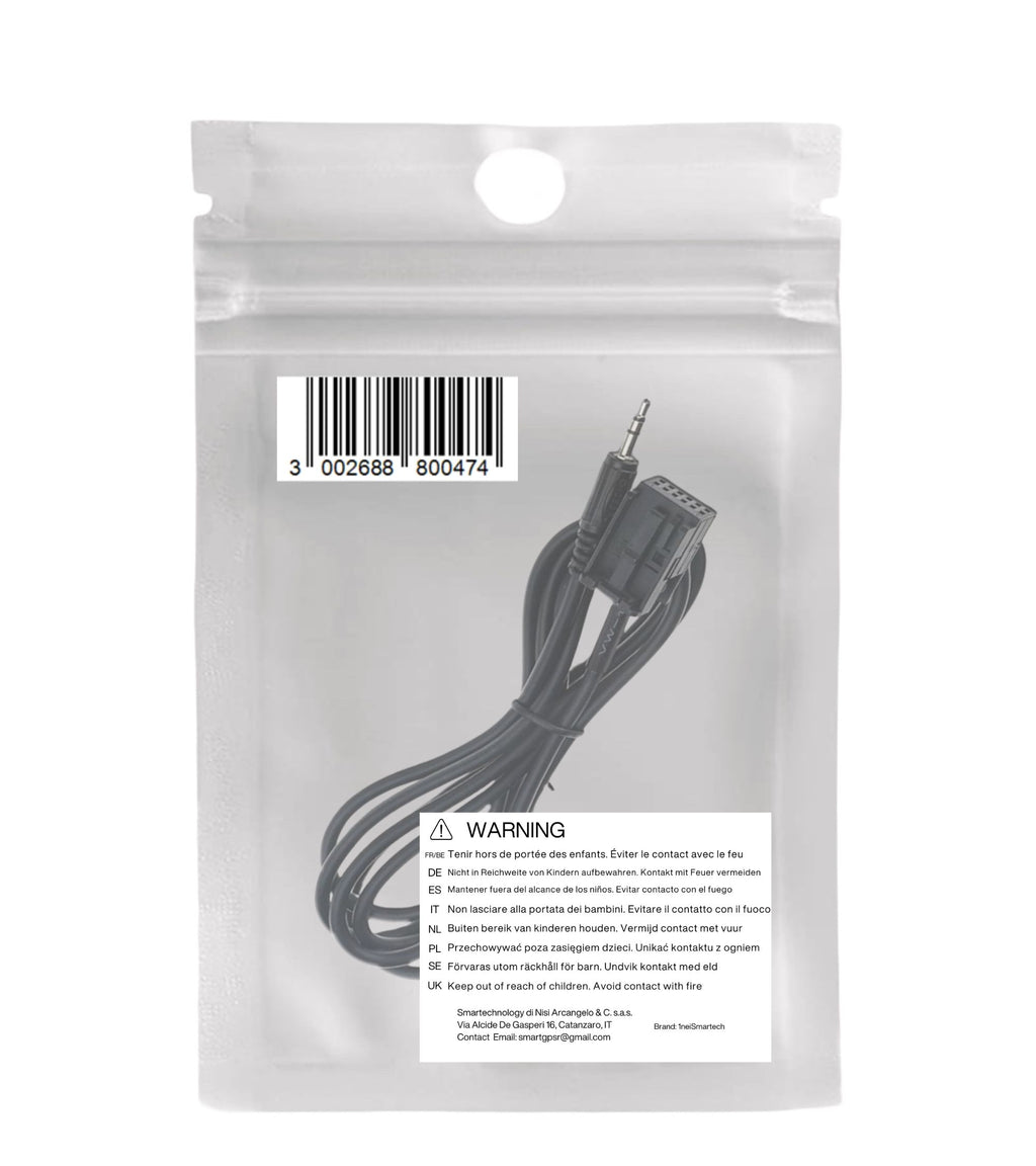 AUX AUDIO CABLE IN JACK 3 5MM FOR OPEL ASTRA TIGRA MERIVA CORSA ZAFIRA INPUT MP3 SMARTPHONE LENGTH 150CM