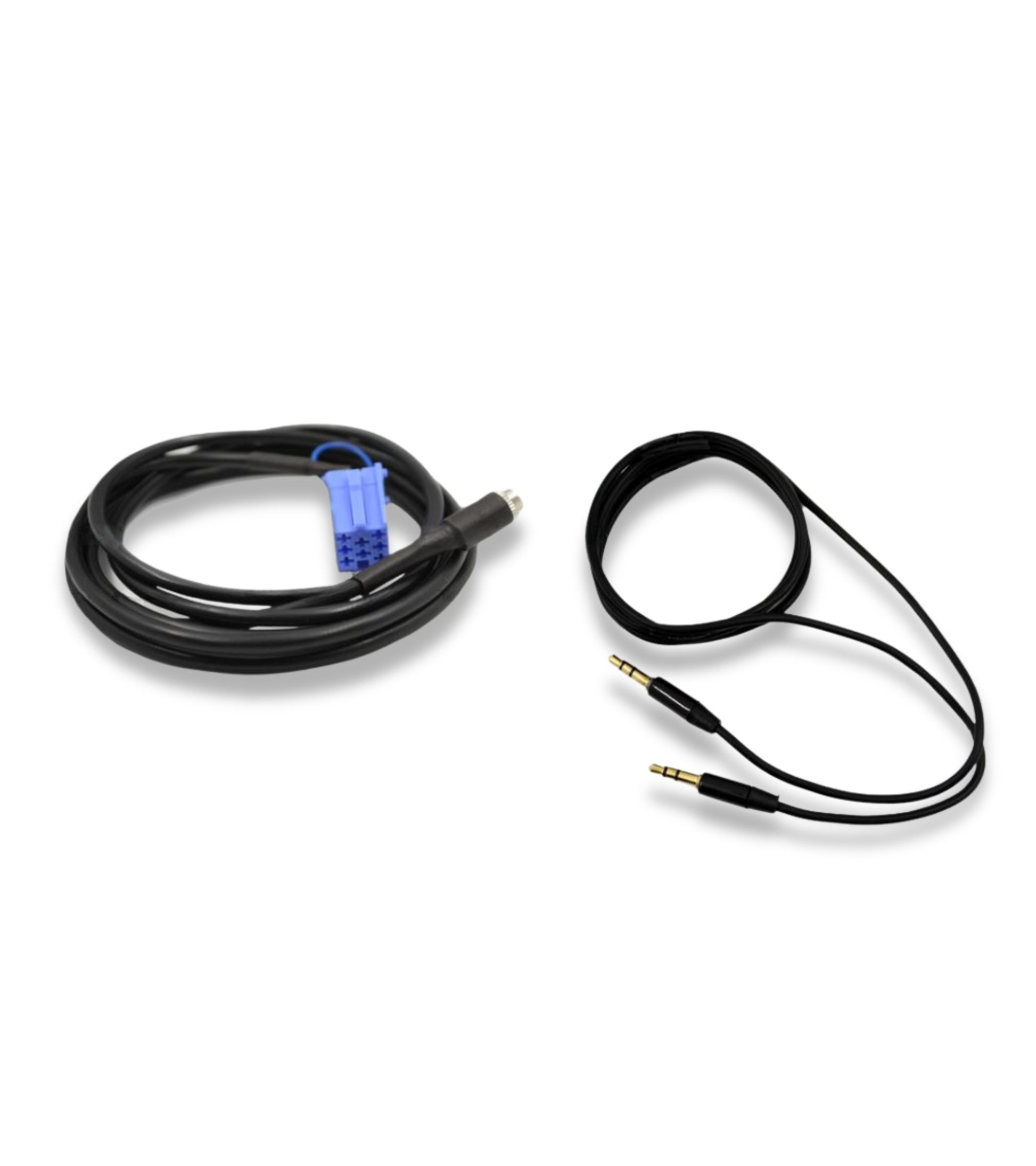 Cavo Aux Adattatore Per Autoradio Delphi Bosch Auto Fiat 500 Grande Punto Jack Femmina E Ponticello + Cavo gomma nero