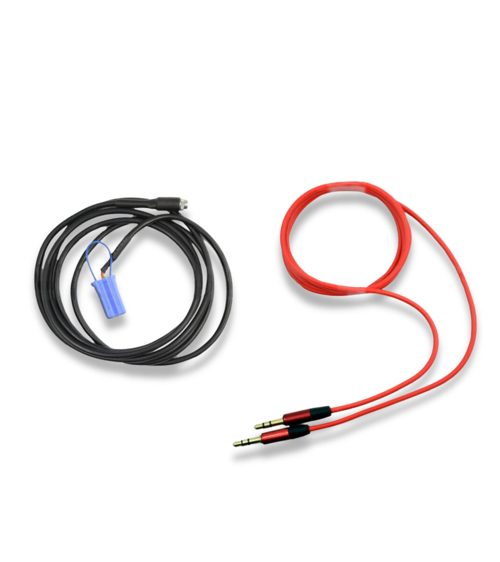 Cavo Aux Adattatore Per Autoradio Delphi Bosch Auto Fiat 500 Grande Punto Evo Panda Lancia Y Alfa 147 Con Jack Femmina E Ponticello + Cavo Audio Rivestito In Gomma Per Mp3 Smartphone