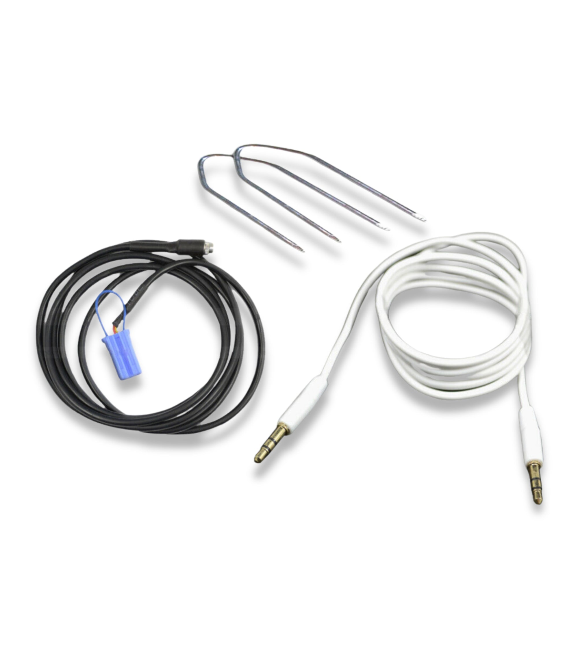 Cavo Aux Per Autoradio Delphi Bosch Compatibile con Fiat 500 Punto Panda Lancia Y Alfa 147 Jack Femmina Ponticello + Cavo Stereo Rivestito in Gomma