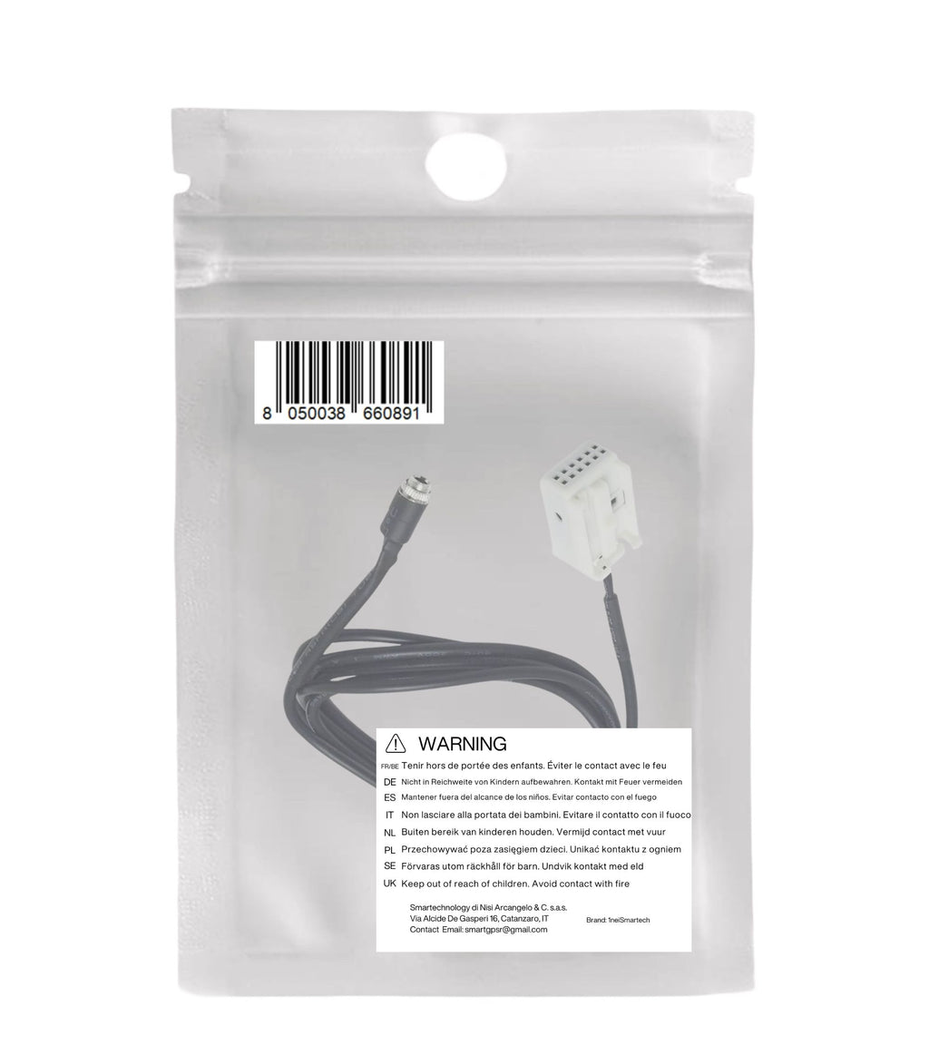 Universal Auxiliary Audio Cable with 3.5mm Female Jack Input Compatible Adapter for Vehicle Stereo Car Radio Length 150cm Shielded for Listening to Music from Mp3 Player from Smartphone