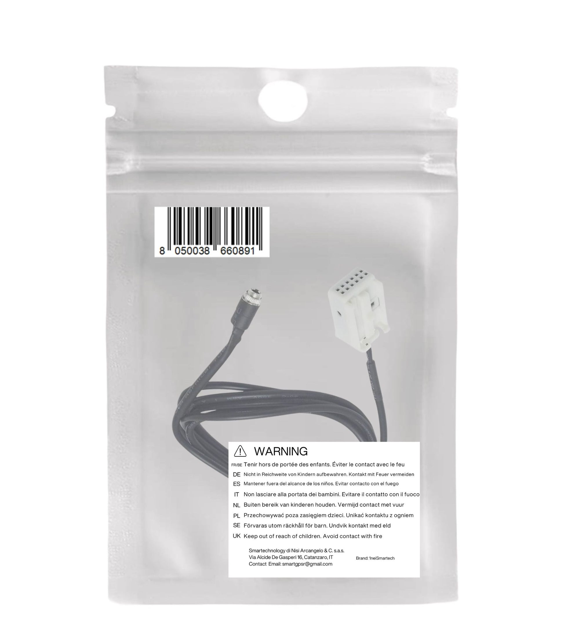 Universal Auxiliary Audio Cable with 3.5mm Female Jack Input Compatible Adapter for Vehicle Stereo Car Radio Length 150cm Shielded for Listening to Music from Mp3 Player from Smartphone
