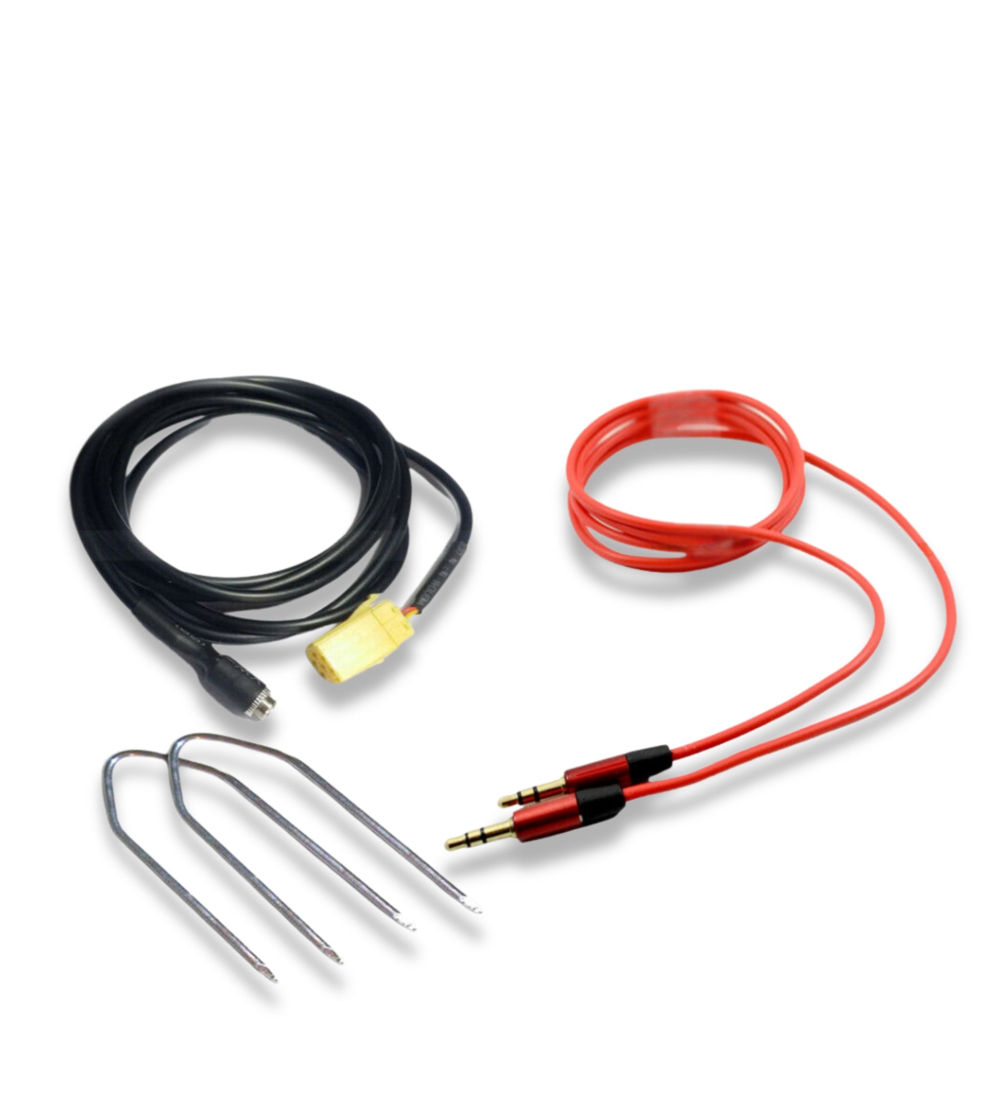 Aux Audio Cable Adapter Car Radio Fiat Alfa Romeo Lancia Female Jack + Extraction Kit + Rubber Coated Audio Cable Double Male Jack 3.5mm For Mp3 Smartphone Tablet