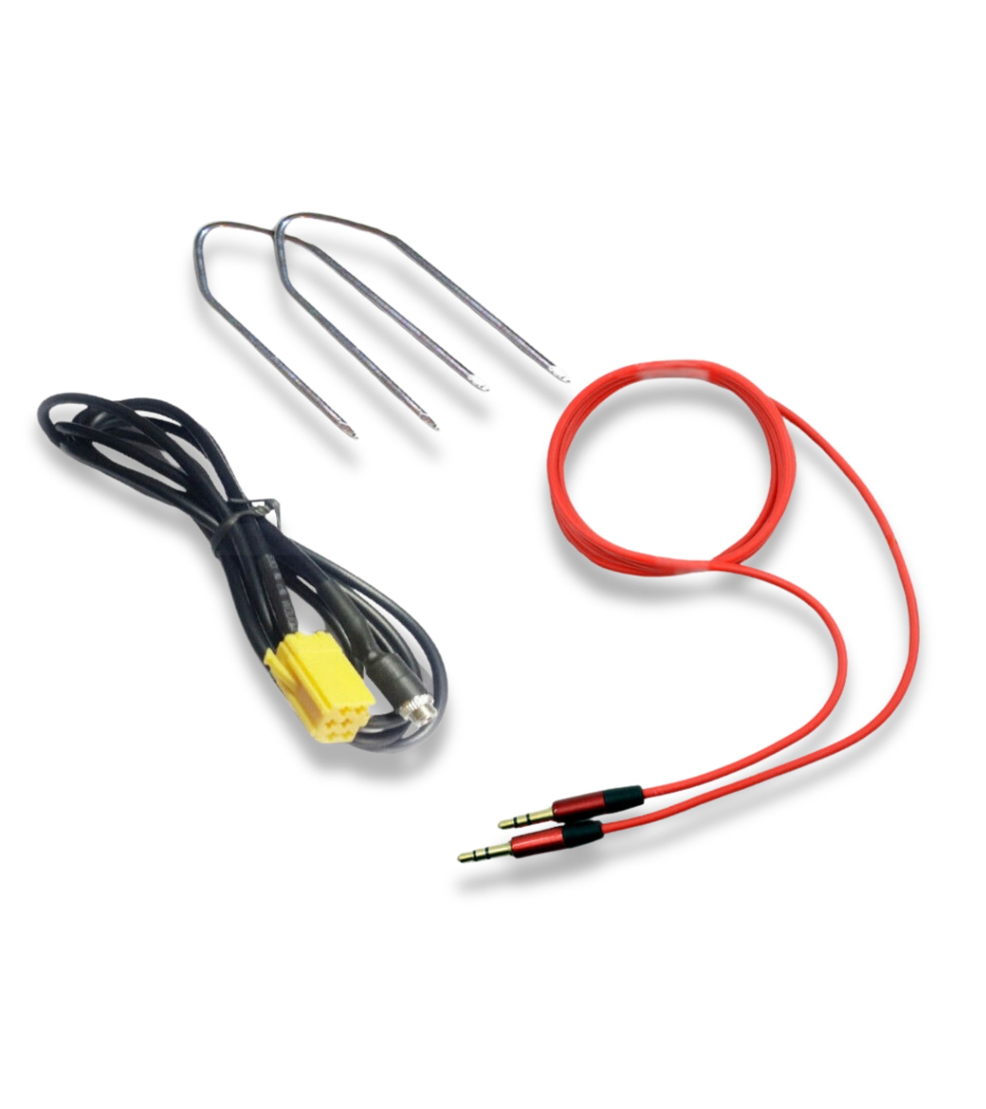 Aux Audio Cable Adapter Car Radio Fiat Alfa Romeo Lancia Female Jack + Extraction Kit + Rubber Coated Audio Cable Double Male Jack 3.5mm For Mp3 Smartphone Tablet