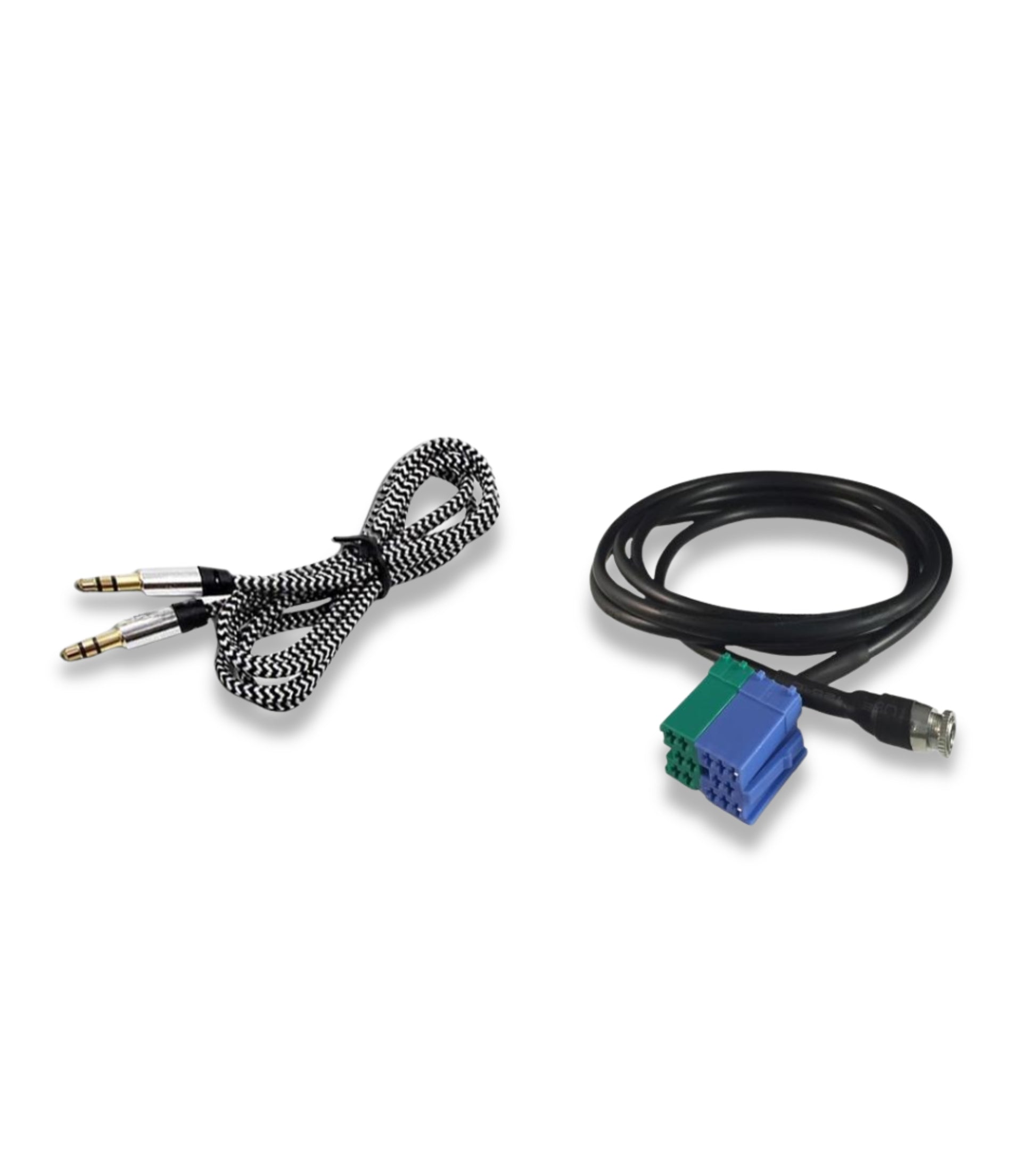 Aux Jack Female Cable Kit For Fiat Bravo + Nylon Cable Besync Gray (Gray) Aux Input Fiat Bravo Production Since 2007 Radio Visteon Jack 3.5Mm 150Cm For Mp3 Smartphone Iphone