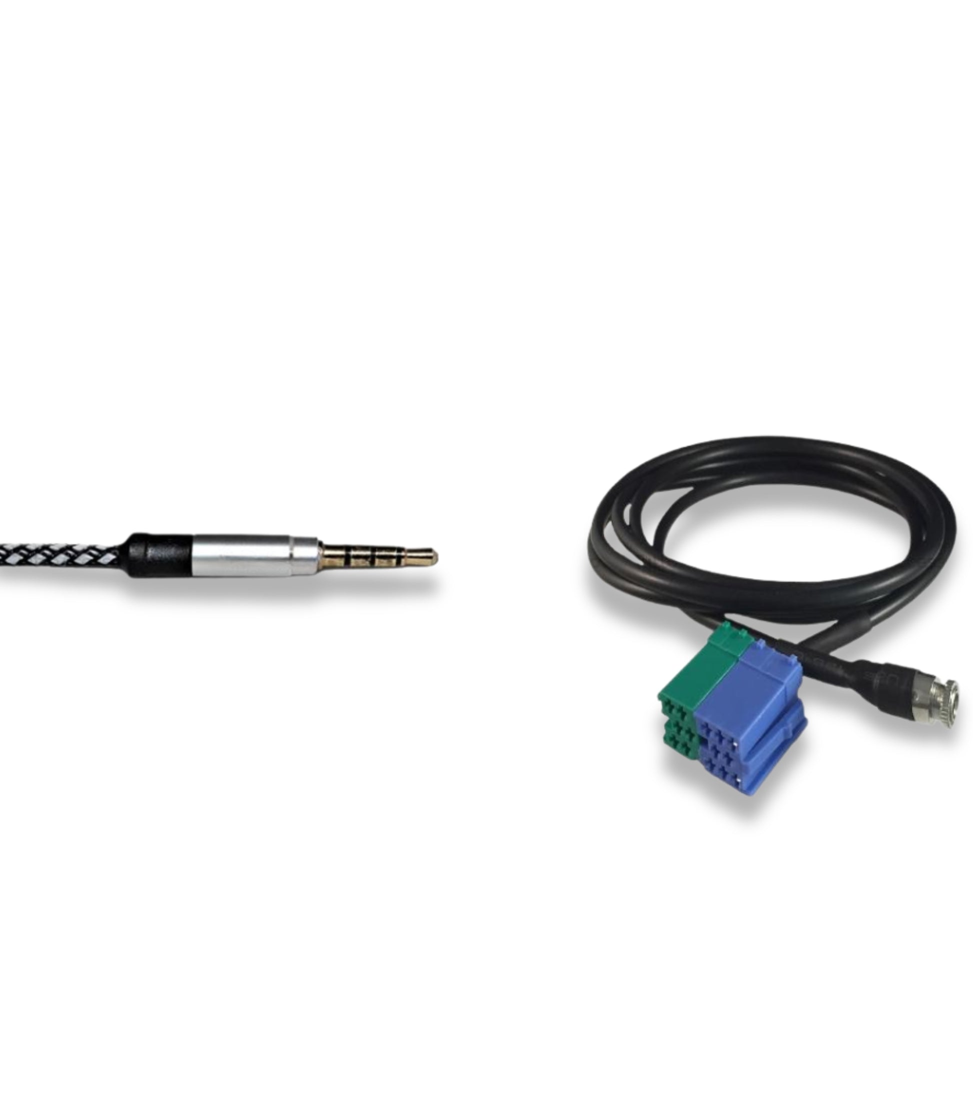 Aux Jack Female Cable Kit For Fiat Bravo + Nylon Cable Besync Gray (Gray) Aux Input Fiat Bravo Production Since 2007 Radio Visteon Jack 3.5Mm 150Cm For Mp3 Smartphone Iphone