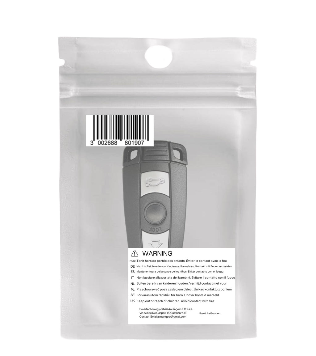 Scocca Guscio e Lama Estraibile per Chiave Telecomando 3 Tasti Compatibile con Bmw Serie 1 3 5 6 7 X5 X6 Z4