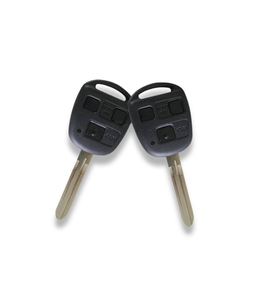 Scocca Guscio e Lama Cover per Chiave Telecomando 3 Tasti Compatibile Toyota Corolla Rav4 Celica Prius