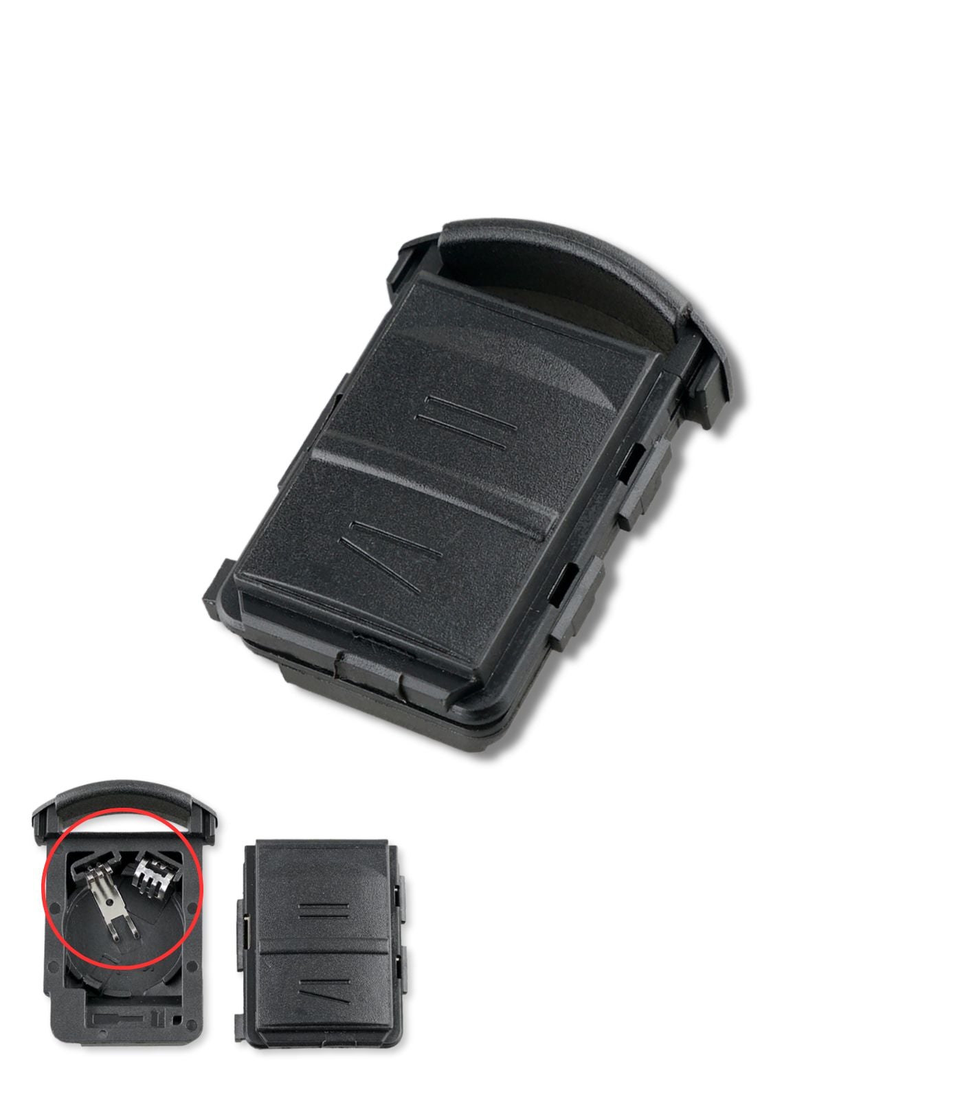 Guscio per Chiave Telecomando Auto 2 Tasti Compatibile con Opel Corsa Meriva Combo Agila Astra con vano batteria