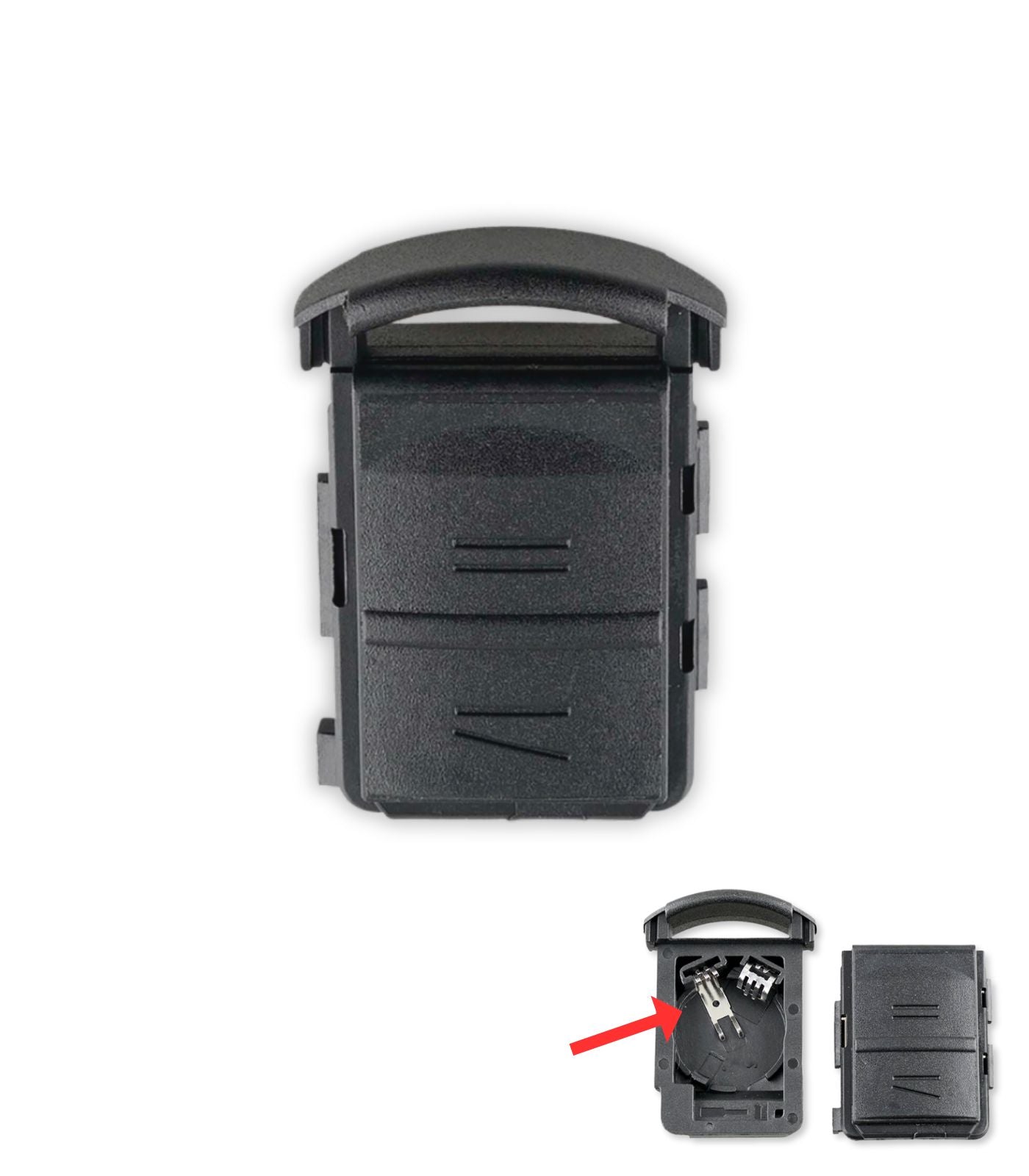 Guscio per Chiave Telecomando Auto 2 Tasti Compatibile con Opel Corsa Meriva Combo Agila Astra con vano batteria