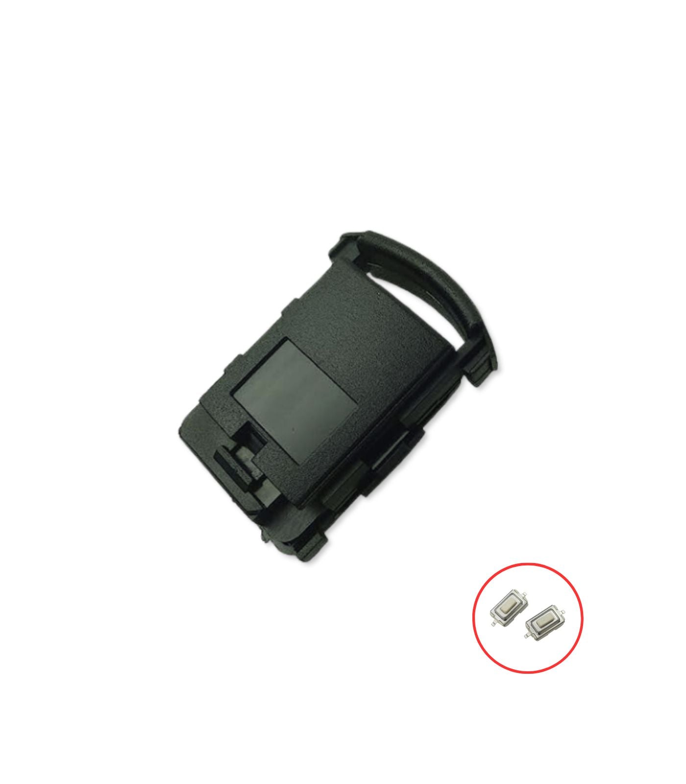 Chiave Scocca Guscio Cover per Telecomando 2 Tasti Ricambio Compatibile con Opel Corsa Meriva Combo Agila Astra alloggio batteria + 2 micropulsanti