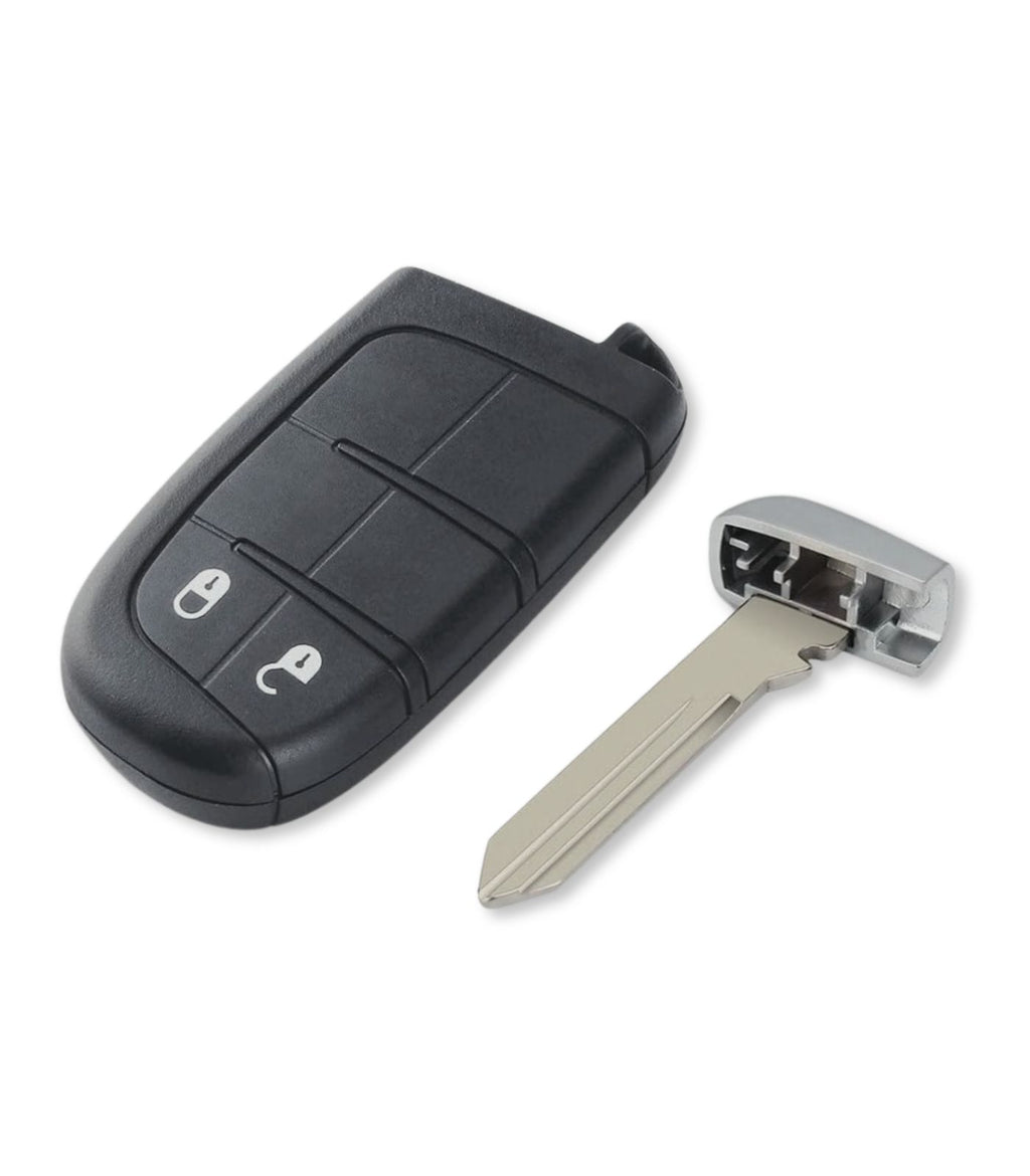 Chiave telecomando Guscio e Lama Telecomando Auto 2 tasti Compatibile con Fiat Freemont e 500X