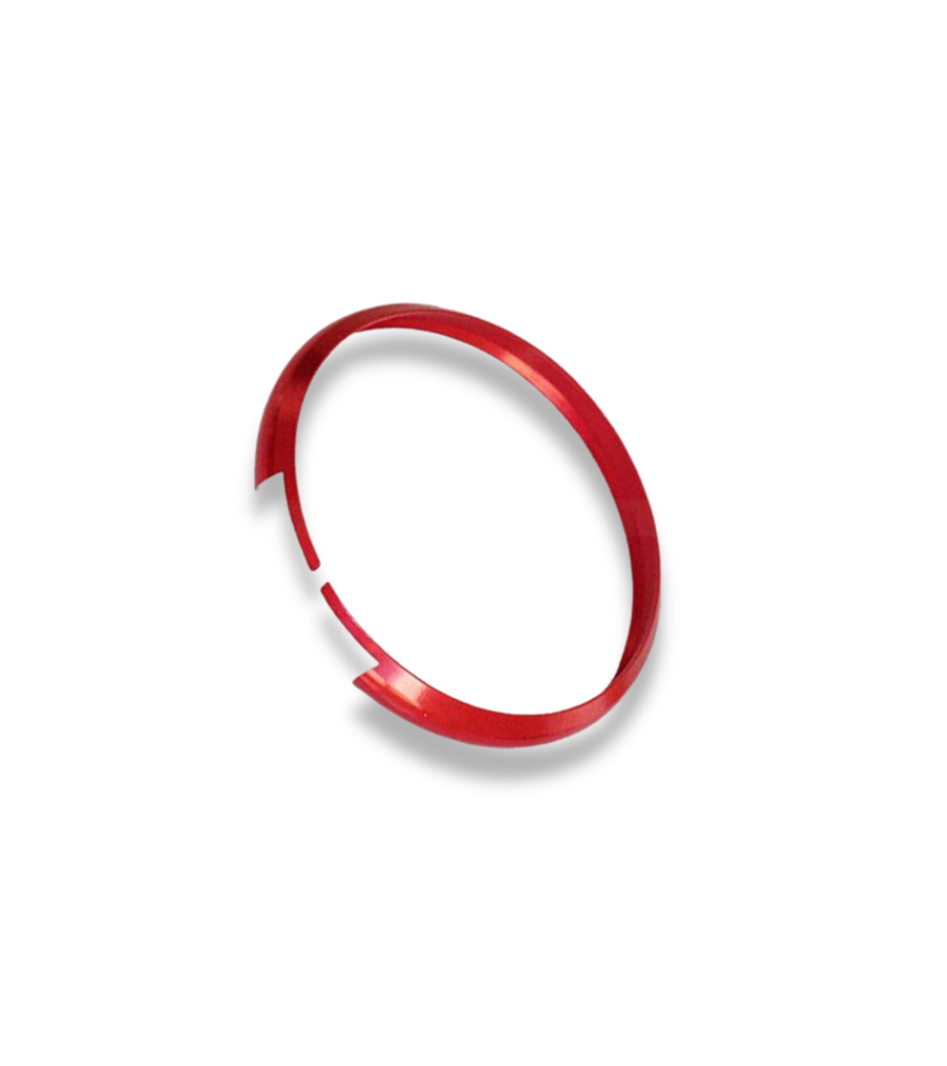 Anello Decorativo in Alluminio 2 Pezzi Rosso e Viola Compatibile con Mini Cooper One D S Countryman Guscio Scocca Telecomando Chiave Portachiavi