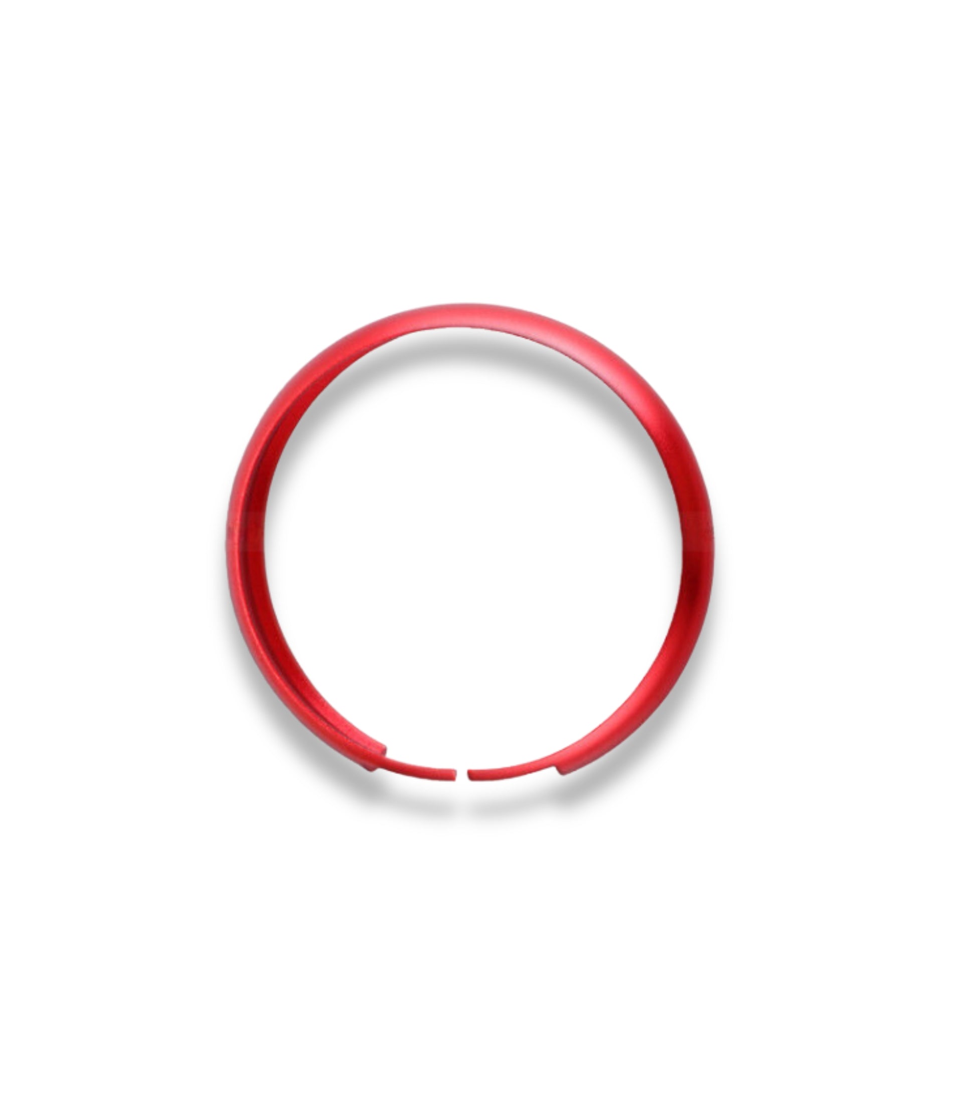 Anello Decorativo in Alluminio 2 Pezzi Rosso e Viola Compatibile con Mini Cooper One D S Countryman Guscio Scocca Telecomando Chiave Portachiavi