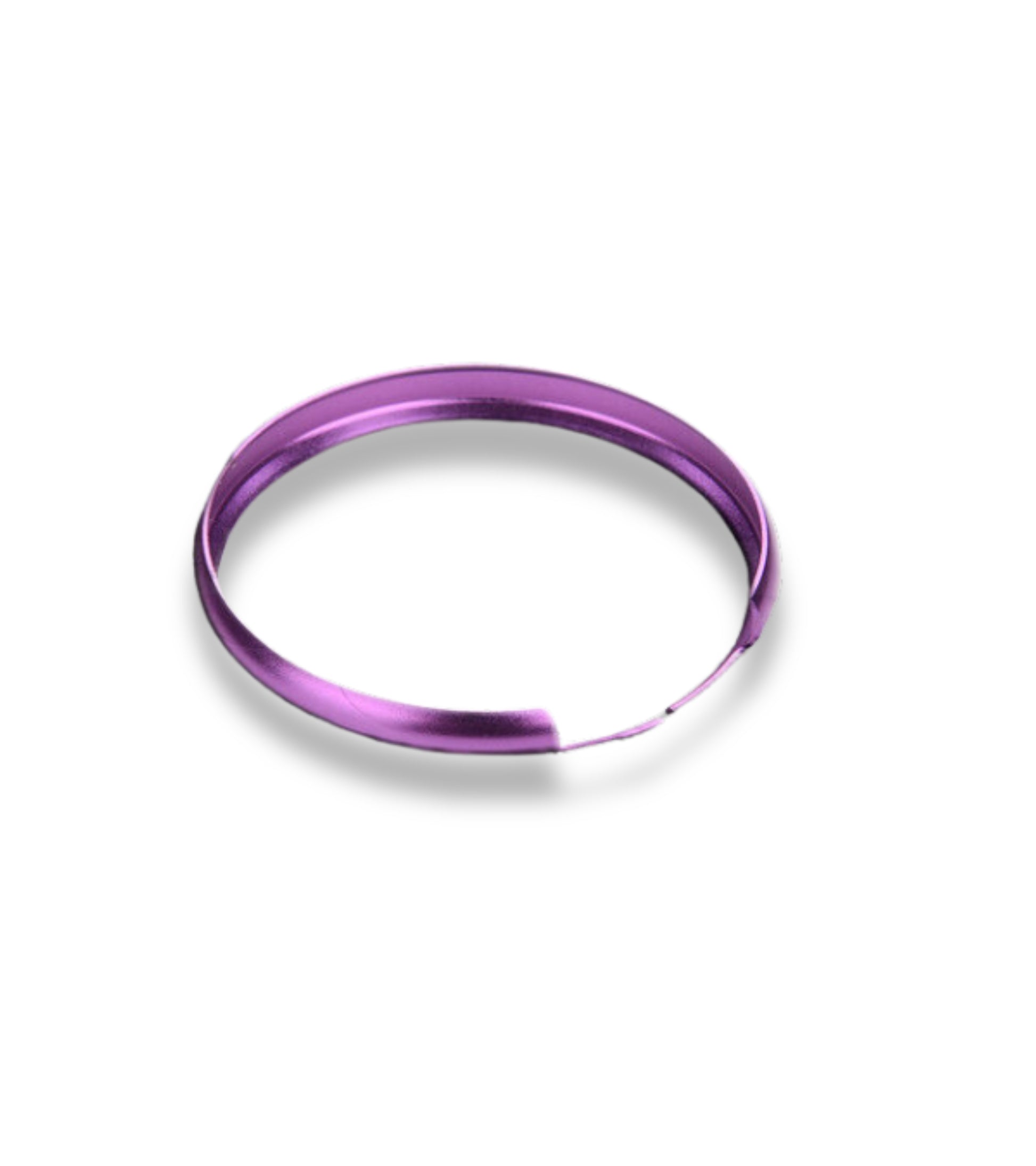 Anello Decorativo in Alluminio 2 Pezzi Rosso e Viola Compatibile con Mini Cooper One D S Countryman Guscio Scocca Telecomando Chiave Portachiavi