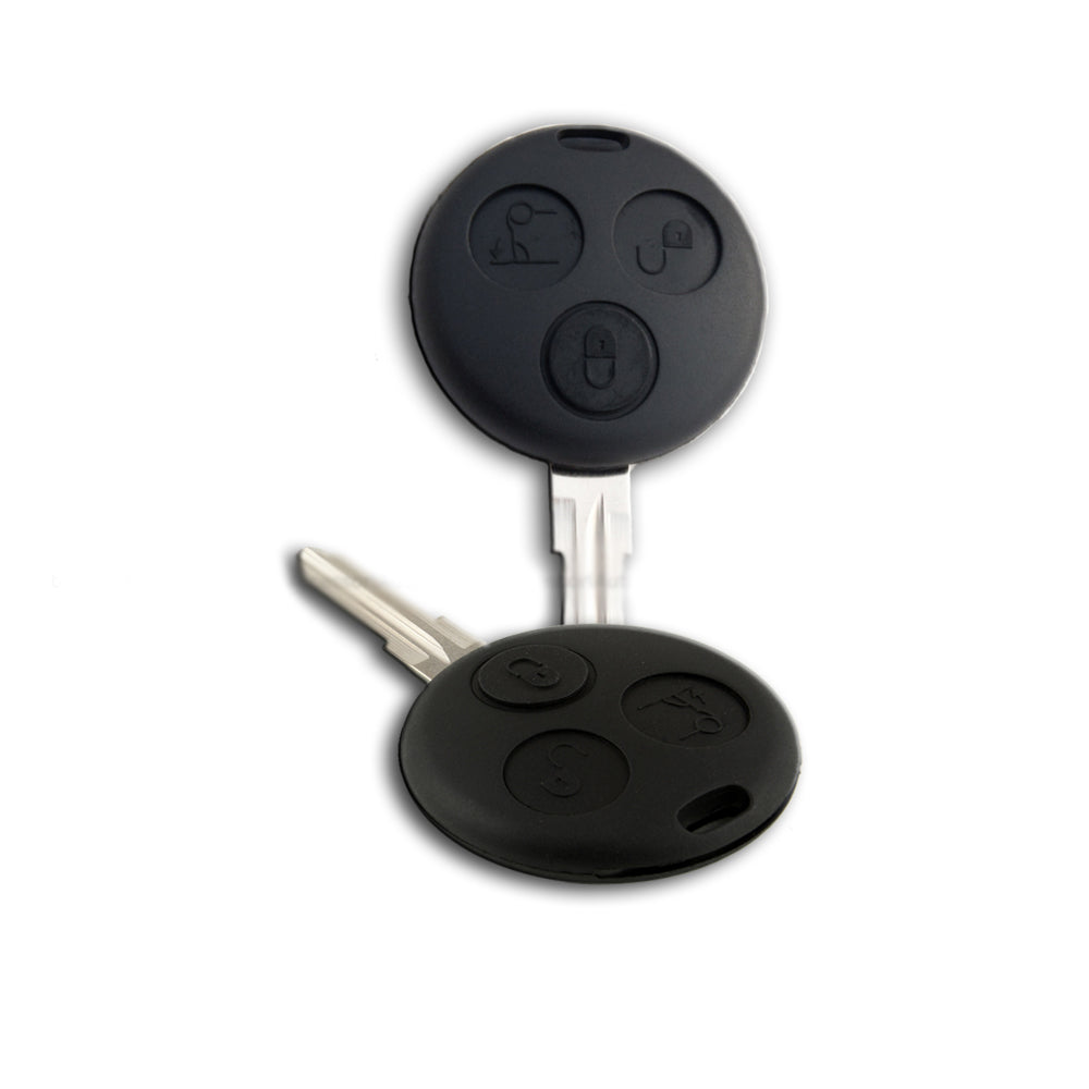Guscio Scocca Cover Chiave Telecomando 3 Tasti Ricambio Compatibile Per Smart Fortwo 450 Coupe Chiave Completa di Guscio e Lama