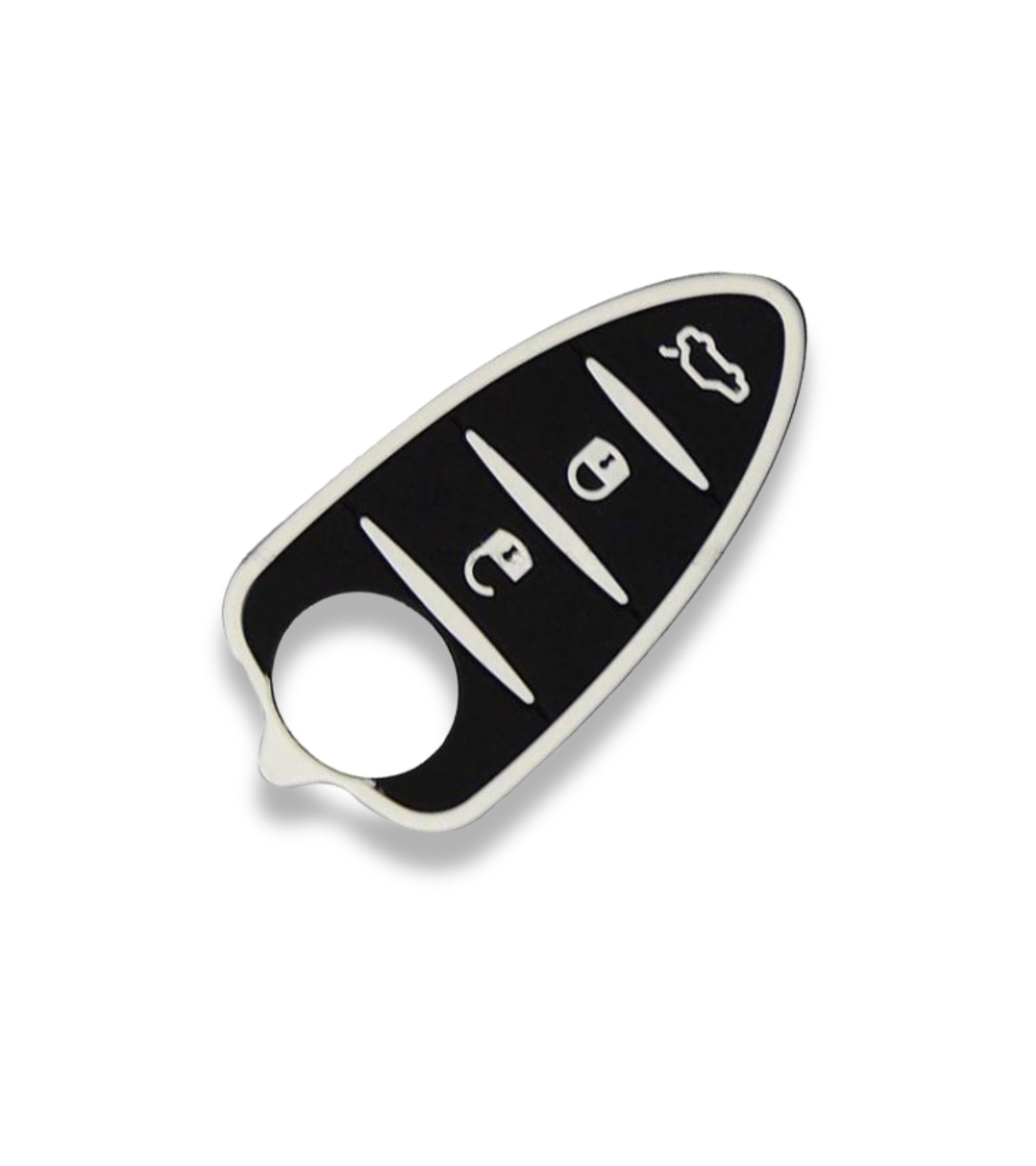 Pad 3 Tasti in Gomma Per Guscio Scocca Telecomando Chiave 3 Tasti Compatibile con Alfa Romeo Mito Gto 159 Brera Giulietta