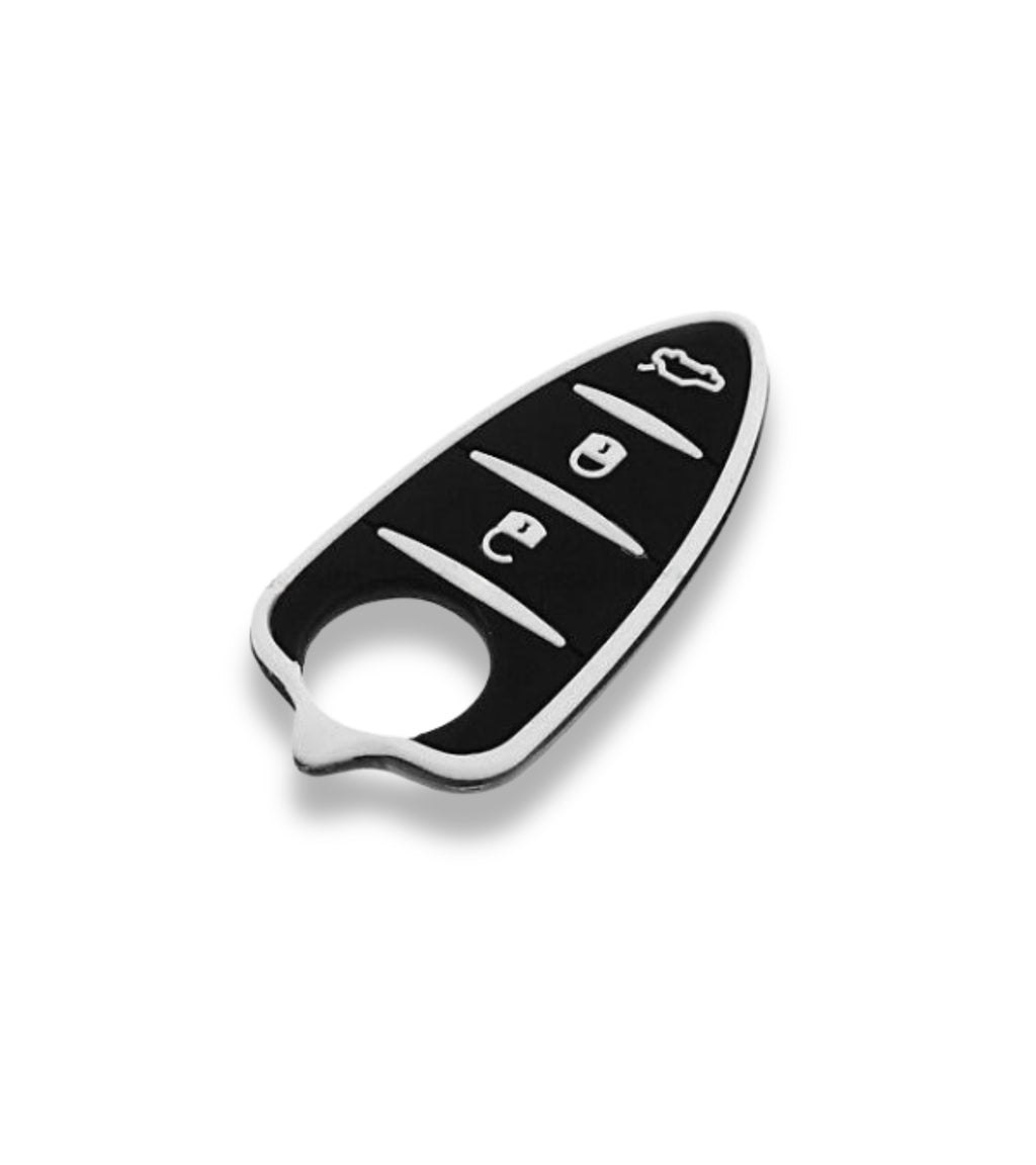 Pad 3 Tasti in Gomma Per Guscio Scocca Telecomando Chiave 3 Tasti Compatibile con Alfa Romeo Mito Gto 159 Brera Giulietta