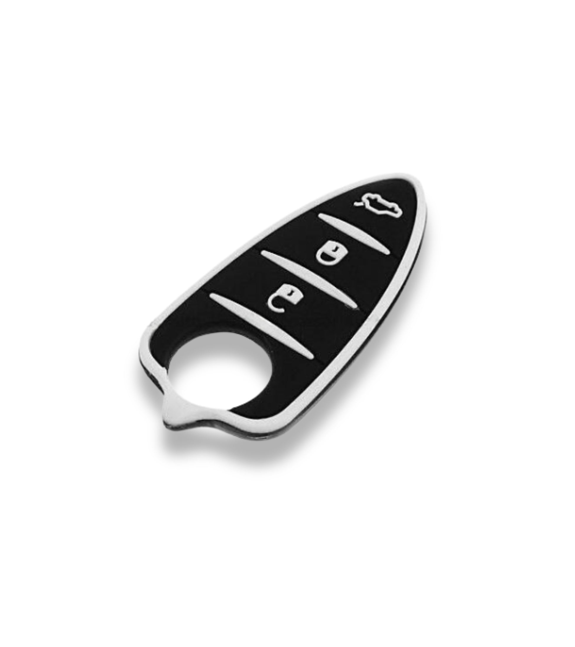 Pad 3 Tasti in Gomma Per Guscio Scocca Telecomando Chiave 3 Tasti Compatibile con Alfa Romeo Mito Gto 159 Brera Giulietta