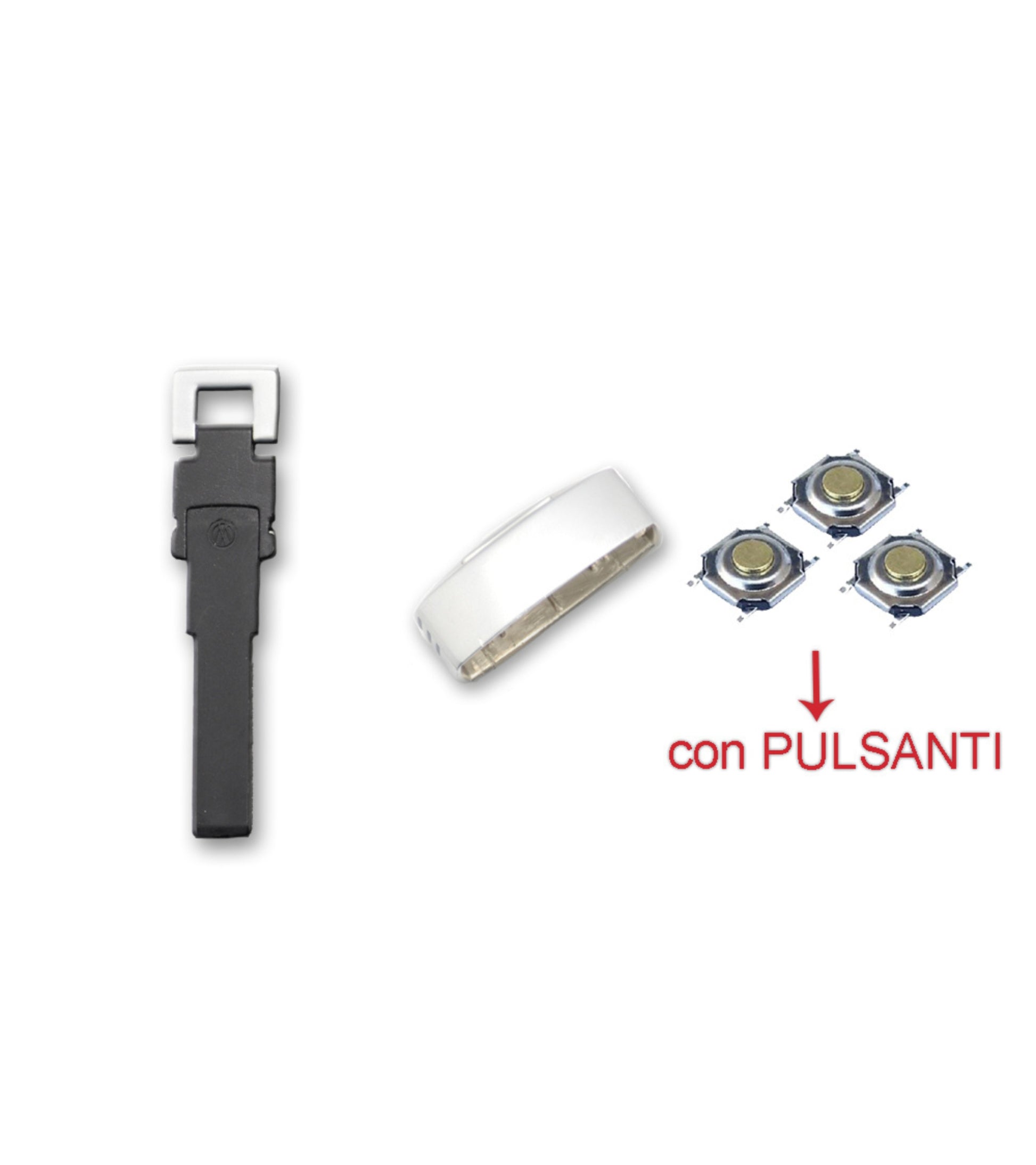 Guscio Scocca Cover per Chiave Telecomando 3 Tasti Compatibile con Volkswagen Passat Touran Bora Micro Pulsanti