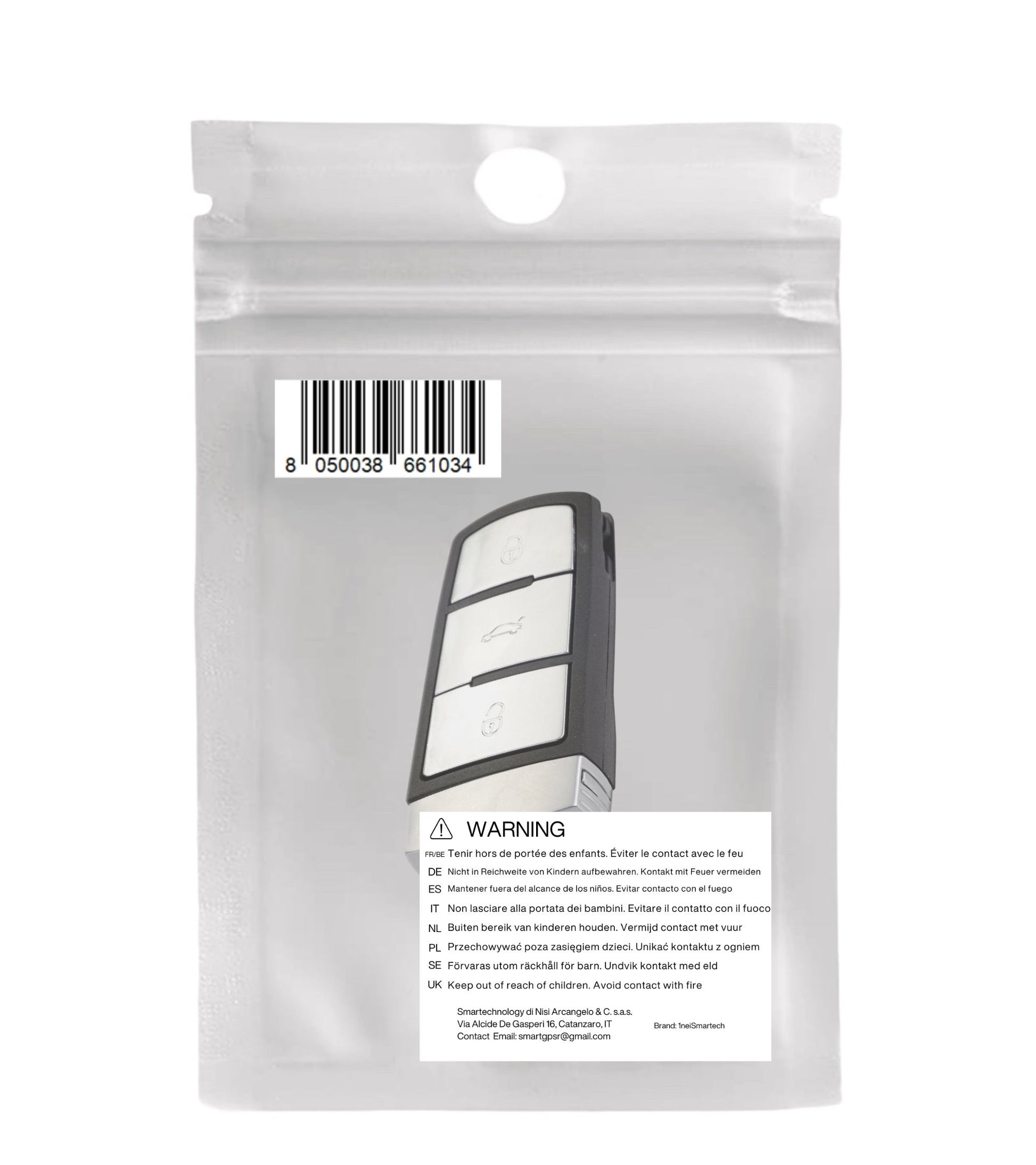 Guscio Scocca Cover per Chiave Telecomando 3 Tasti Compatibile con Volkswagen Passat Touran Bora Micro Pulsanti