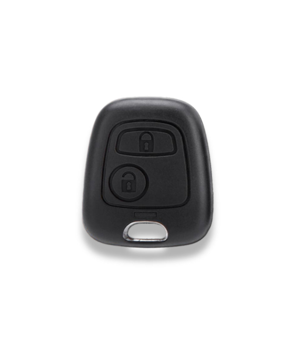 Cover Guscio Scocca 2 Tasti per Chiave Telecomando Compatibile con Toyota Aygo - Citroen C1 C2 C3 C4 - Peugeot 107 207 307 + Due Micro Pulsanti