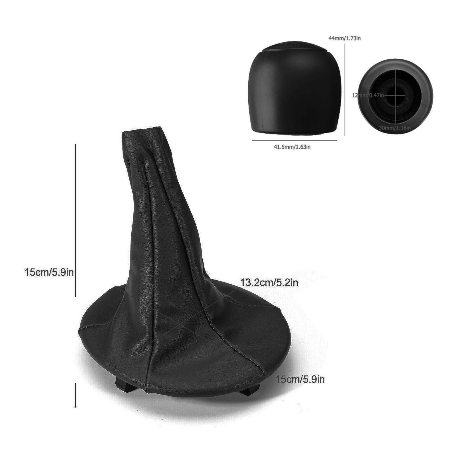 GEAR KNOB HEADPHONES GEAR RING COMPATIBLE WITH FIAT PANDA 500 OEM 71775051 (BLACK)
