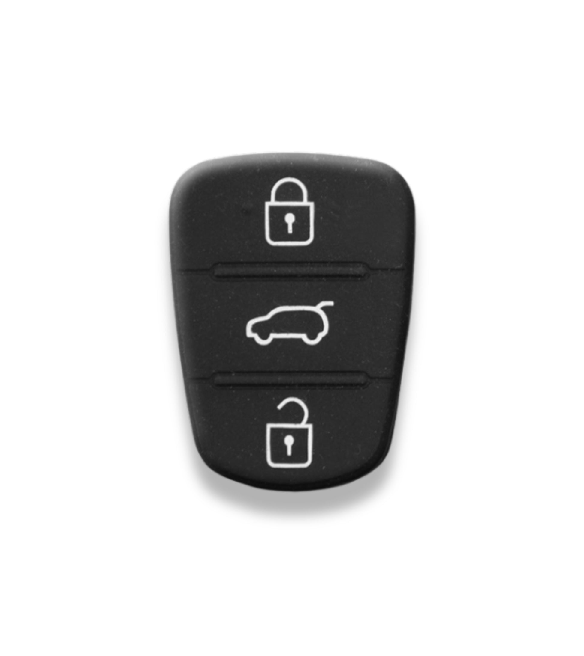 Pad Pulsanti 3 Tasti in Gomma per Guscio Scocca Cover Chiave Telecomando Compatibile con Hyundai I20 I30 e Kia Sorento Picanto