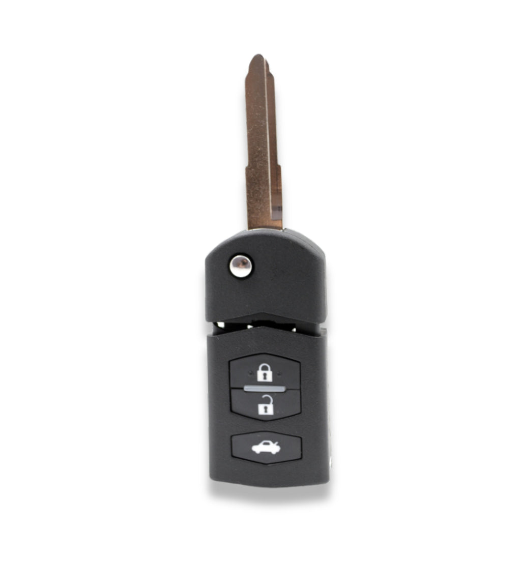 Chiave Guscio Scocca e Lama Telecomando 3 Tasti Compatibile per Mazda 3 5 6 Mx5 Rx8 Cx-5 Cx-7 Cx-9
