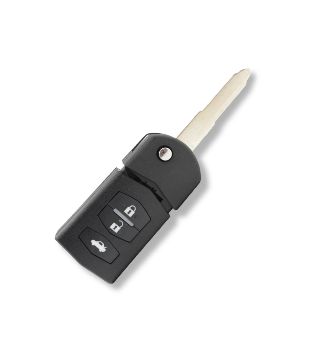 Chiave Guscio Scocca e Lama Telecomando 3 Tasti Compatibile per Mazda 3 5 6 Mx5 Rx8 Cx-5 Cx-7 Cx-9