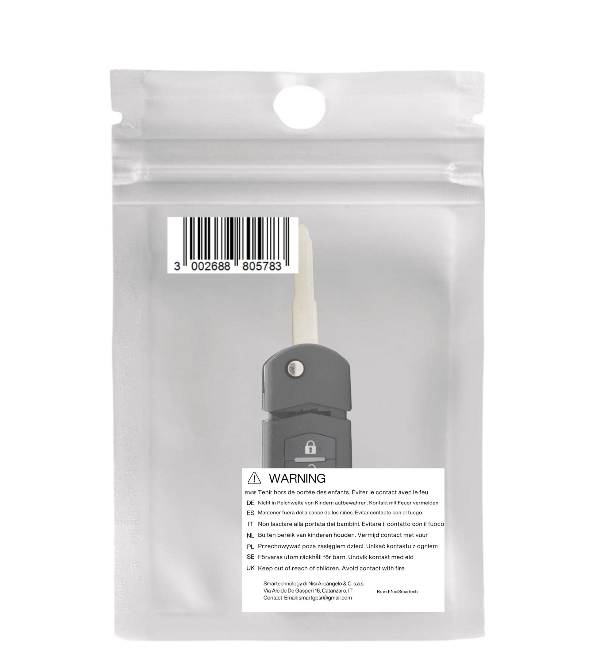 Chiave Guscio Scocca e Lama Telecomando 3 Tasti Compatibile per Mazda 3 5 6 Mx5 Rx8 Cx-5 Cx-7 Cx-9