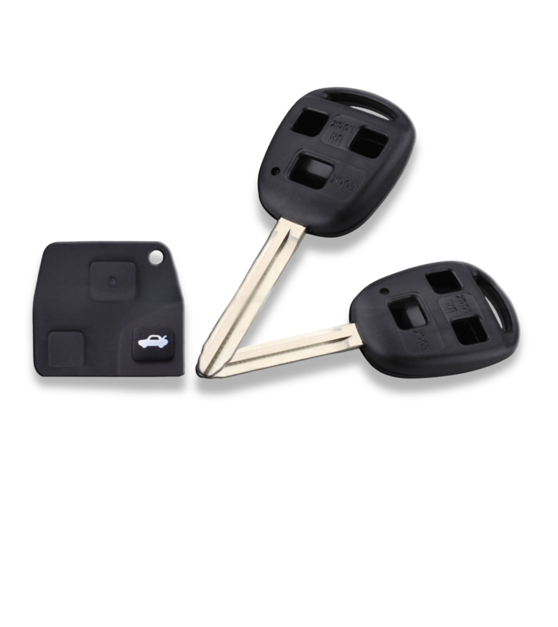 Scocca Guscio Cover Telecomando 3 Tasti Compatibile con Toyota Corolla Rav4 Celica Prius Chiave Completa di Guscio e Lama