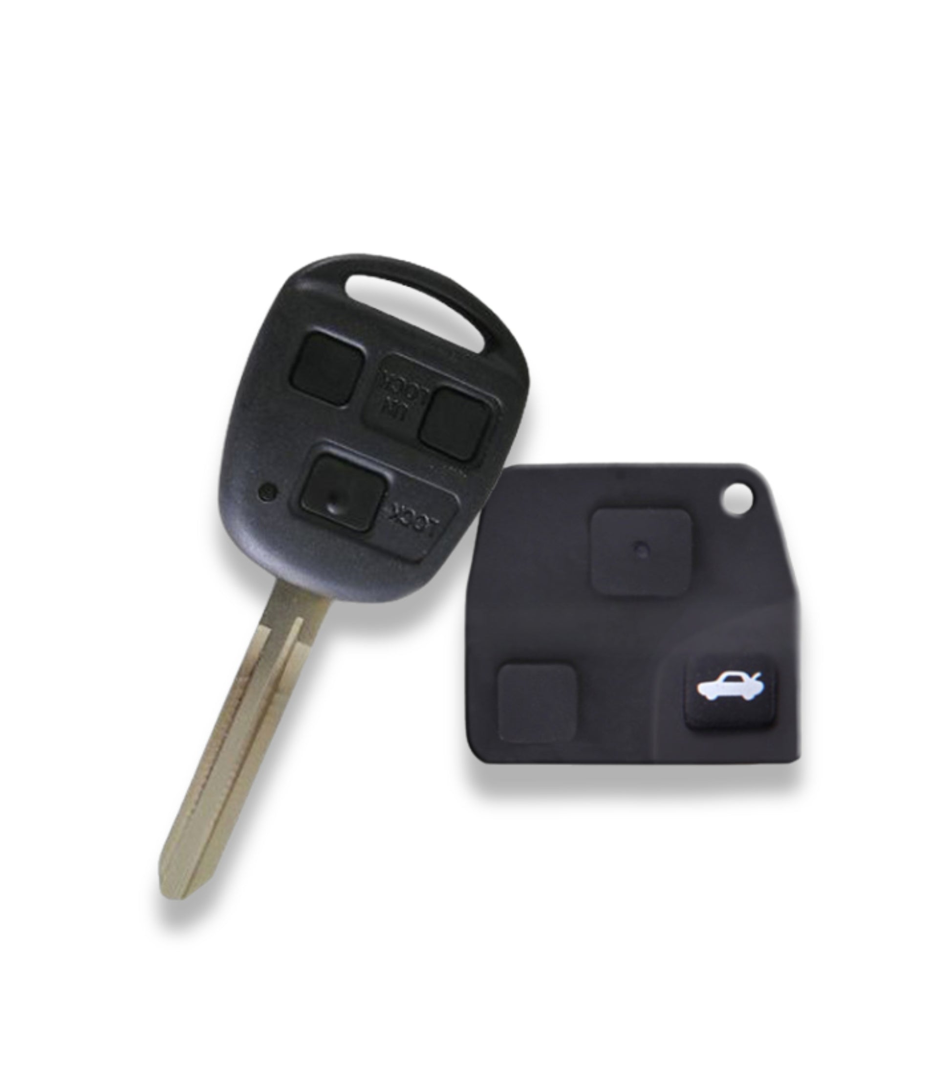 Scocca Guscio Cover Telecomando 3 Tasti Compatibile con Toyota Corolla Rav4 Celica Prius Chiave Completa di Guscio e Lama