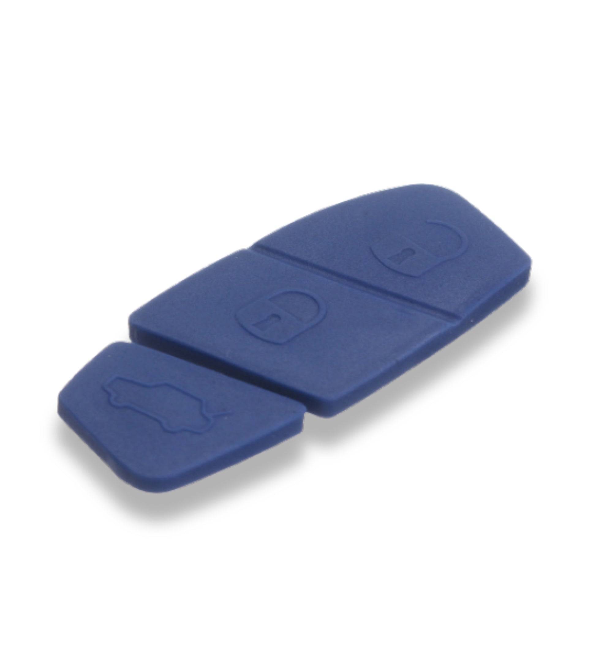Tastiera Pad Tre Pulsanti per Chiave Telecomando 2 o 3 Tasti Compatibile con Fiat Punto Panda Evo Bravo Scudo Doblo (Colore Blu)