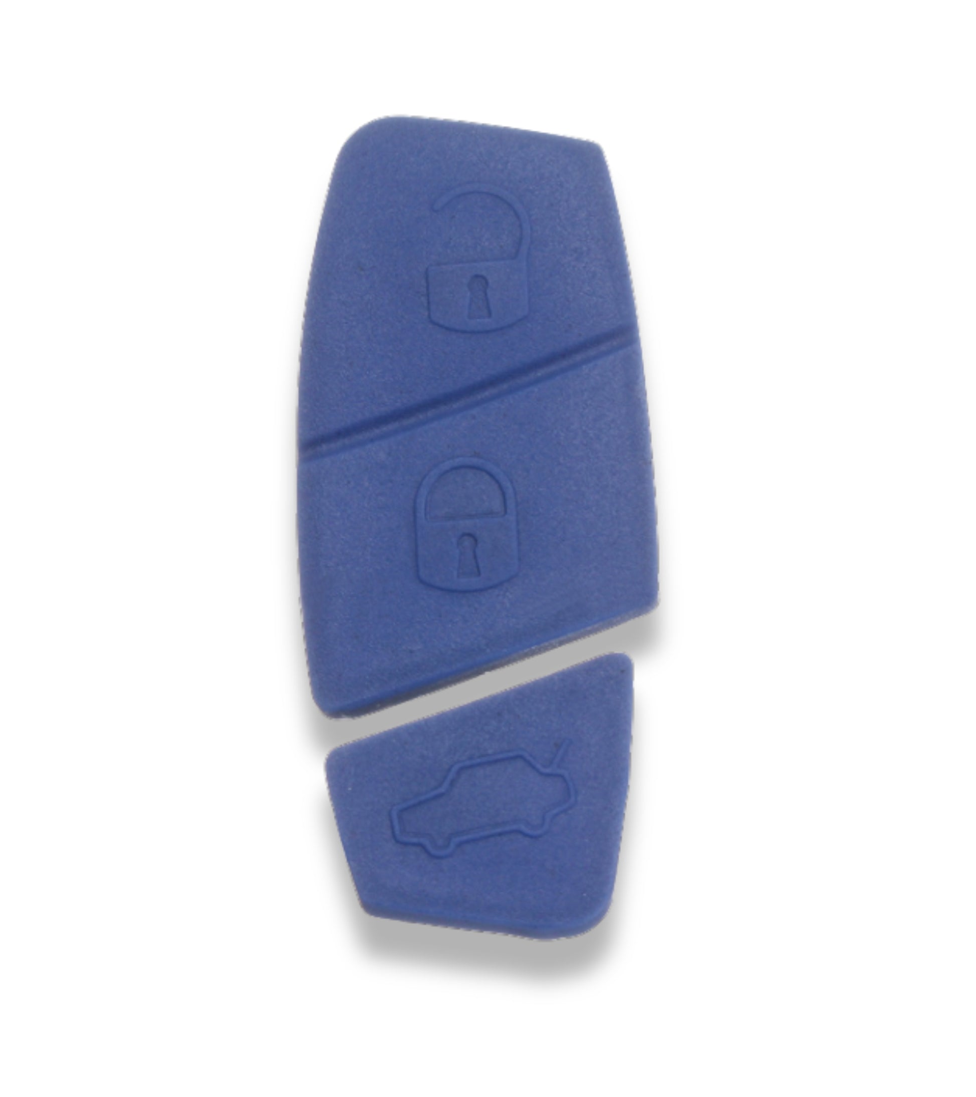 Tastiera Pad Tre Pulsanti per Chiave Telecomando 2 o 3 Tasti Compatibile con Fiat Punto Panda Evo Bravo Scudo Doblo (Colore Blu)